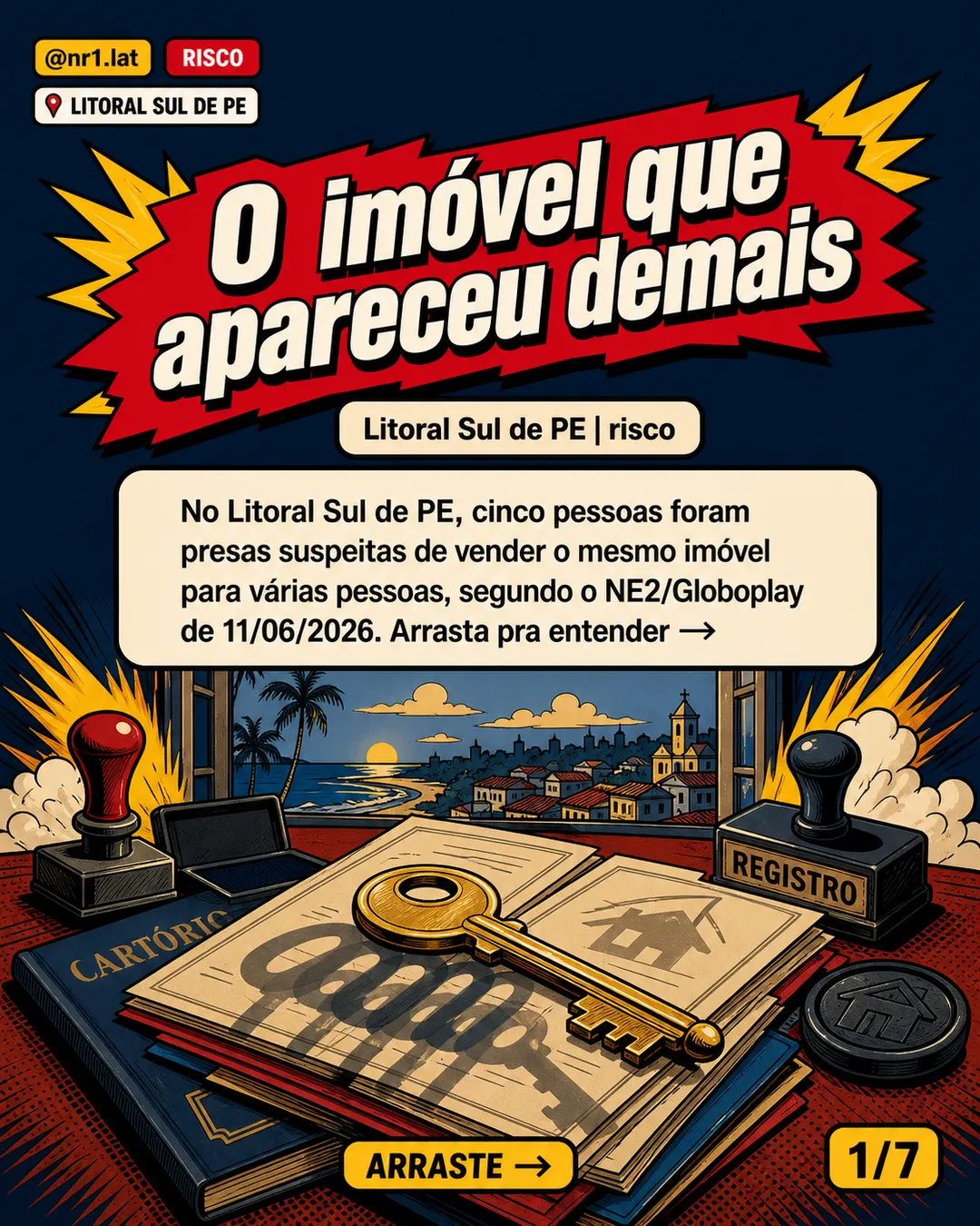 Cinco são presos por golpe com imóveis no Litoral Sul de PE — imagem 1 de 7