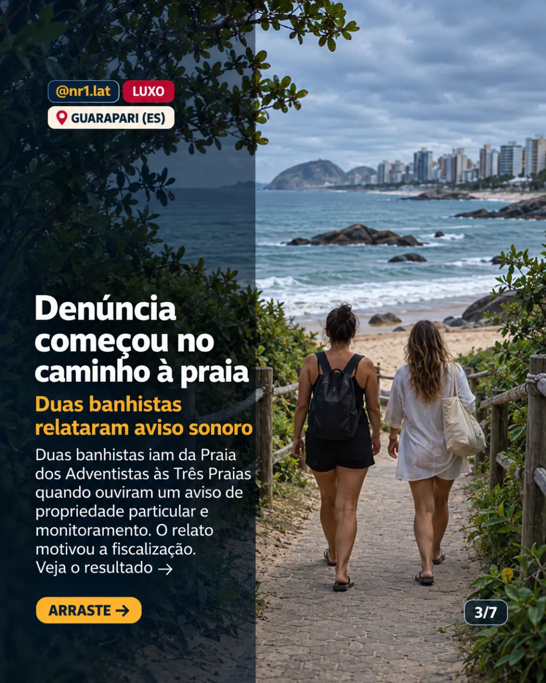 Guarapari (ES) notifica condomínio por placa em acesso público à praia — imagem 3 de 7