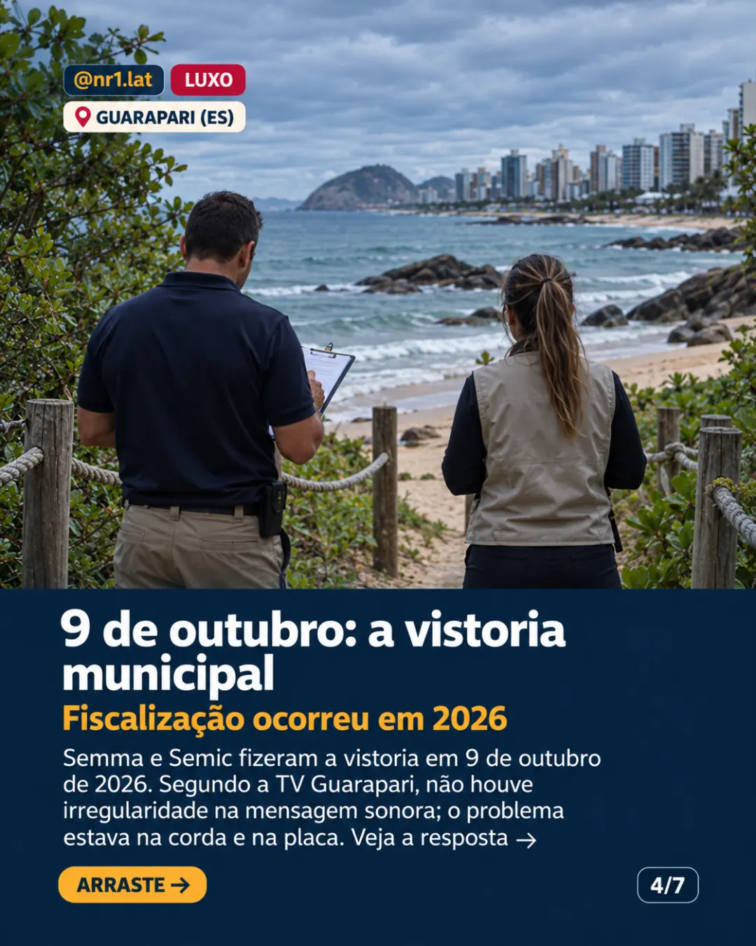 Guarapari (ES) notifica condomínio por placa em acesso público à praia — imagem 4 de 7