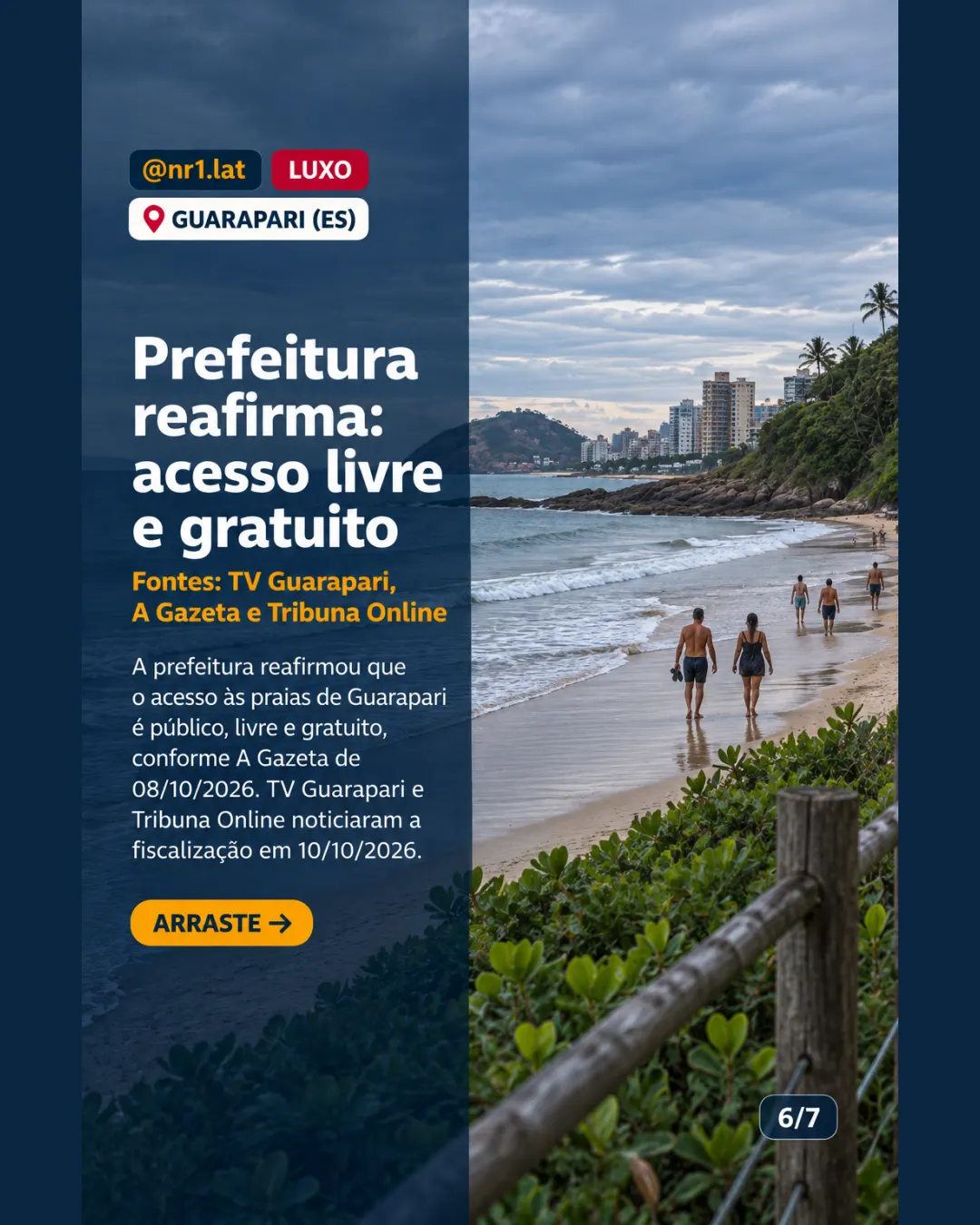 Guarapari (ES) notifica condomínio por placa em acesso público à praia — imagem 6 de 7