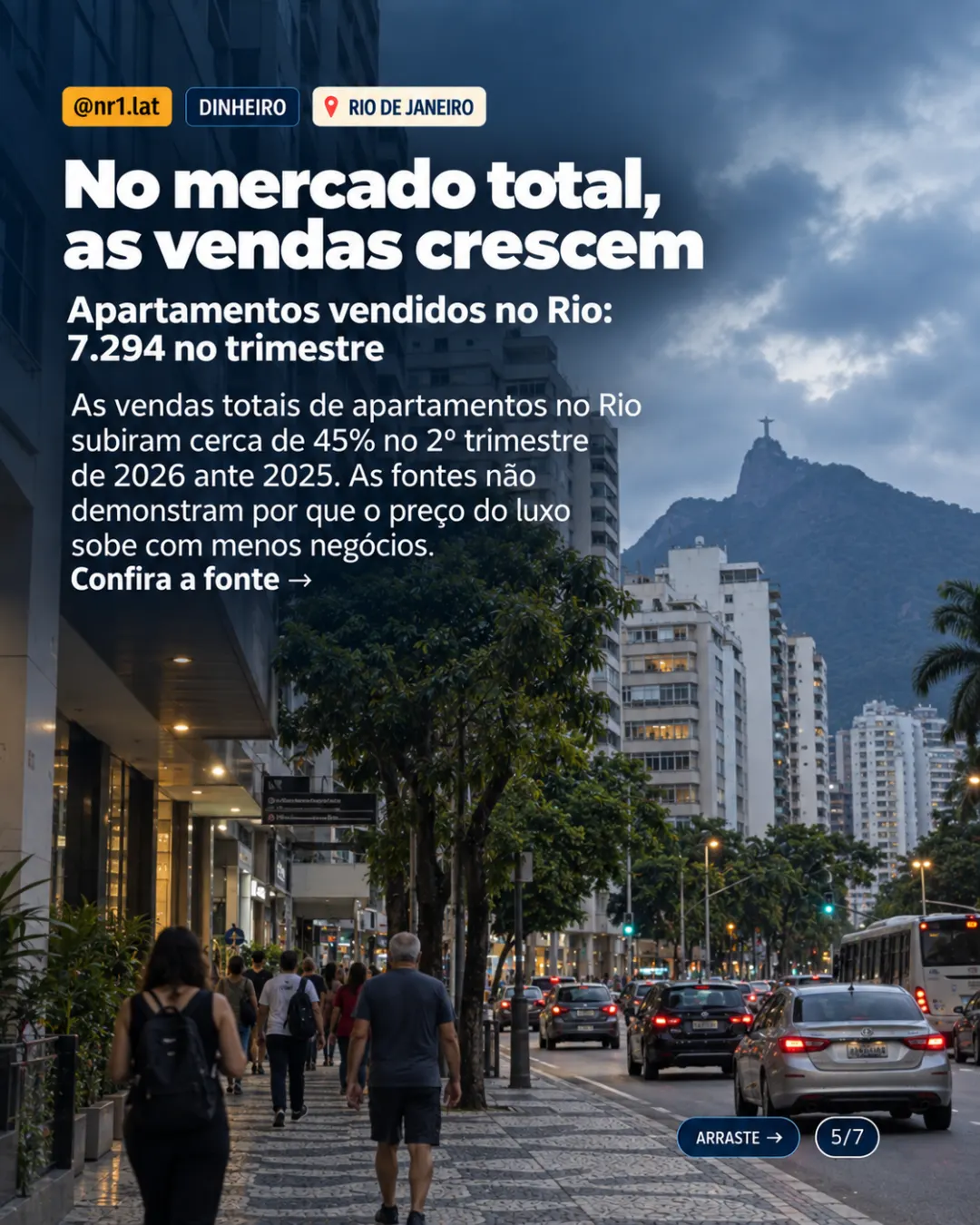 Luxo no Rio de Janeiro: Leblon chega a R$ 71,3 mil/m²; vendas caem 66% — imagem 5 de 7
