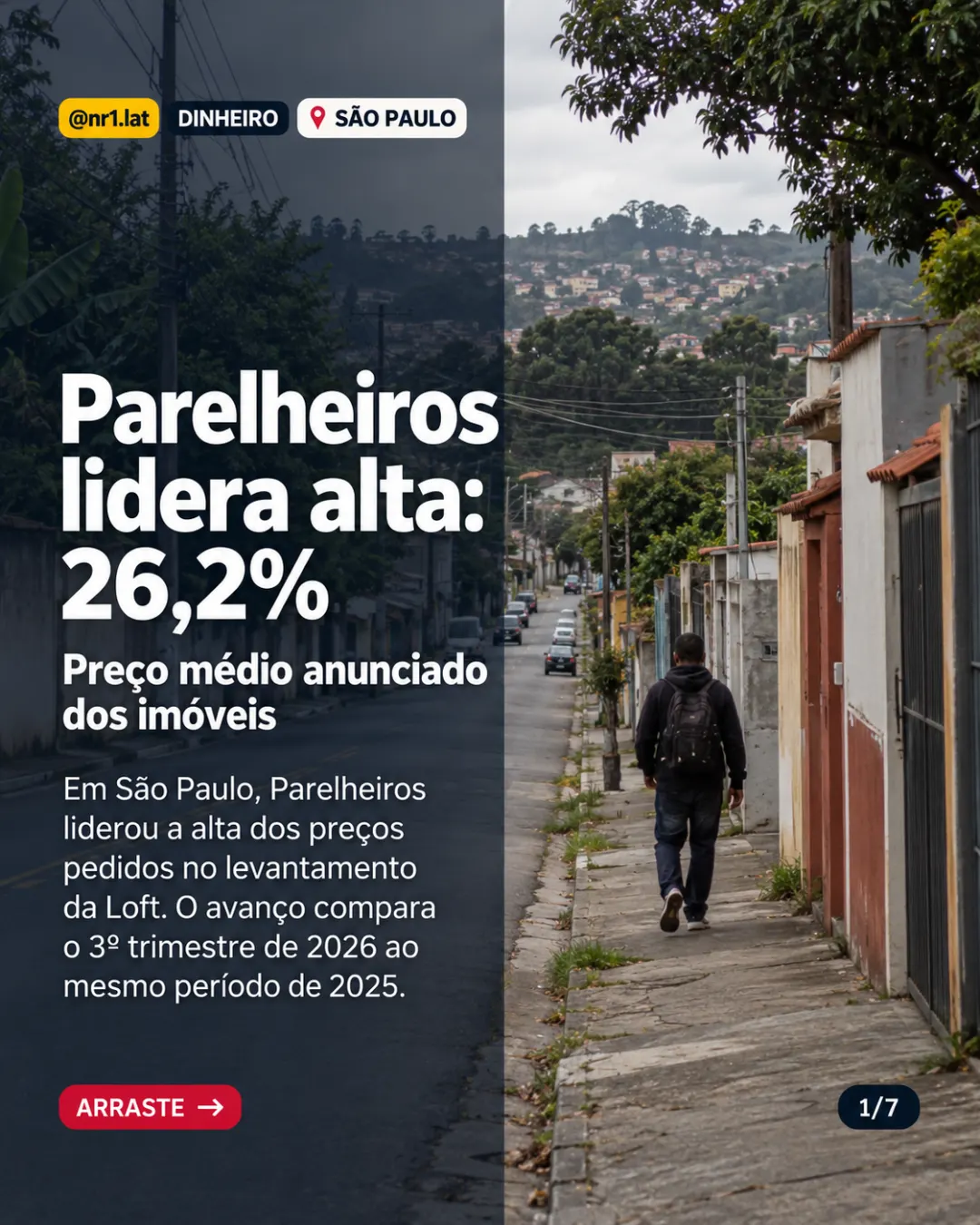 Imóveis em São Paulo: Parelheiros lidera alta, com 26,2% — imagem 1 de 7