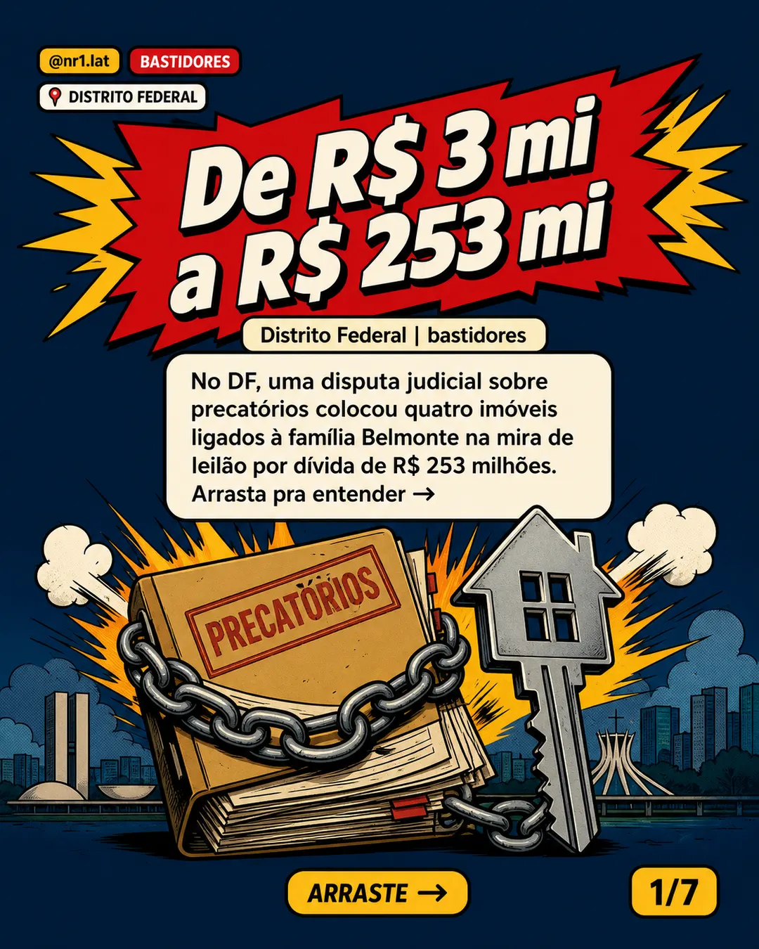 No Distrito Federal, imóvel de R$ 3 mi vira disputa de R$ 253 mi — imagem 1 de 7