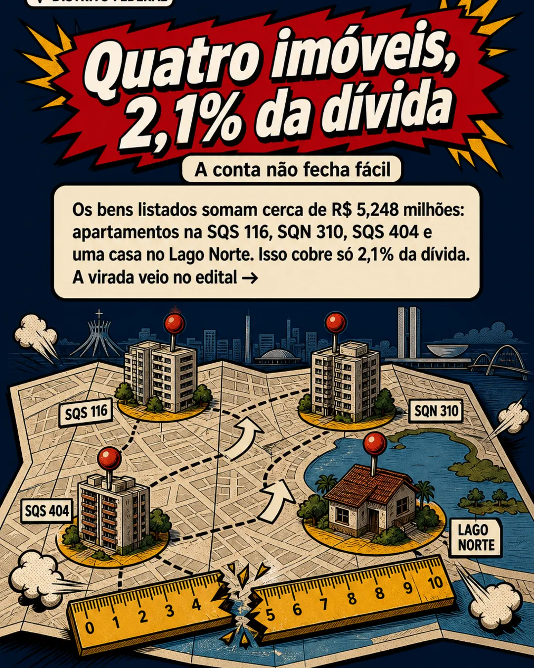 No Distrito Federal, imóvel de R$ 3 mi vira disputa de R$ 253 mi — imagem 5 de 7
