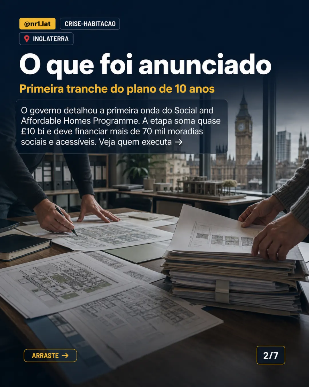 Inglaterra põe £9,58 bi em moradia, mas limita aluguel social — imagem 2 de 7