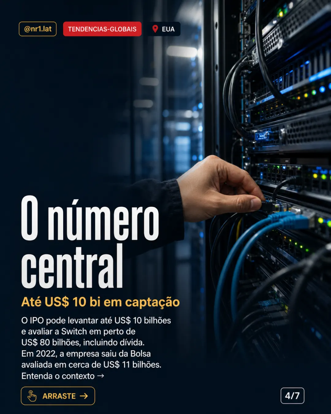 IPO da Switch põe data centers dos EUA no centro da IA — imagem 4 de 7