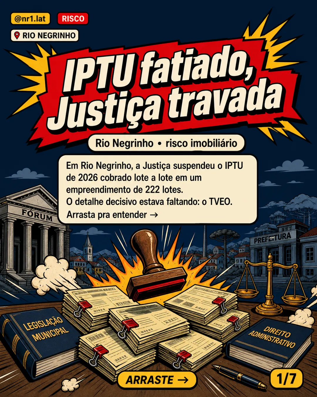 Justiça suspende IPTU fatiado em loteamento de Rio Negrinho — imagem 1 de 7