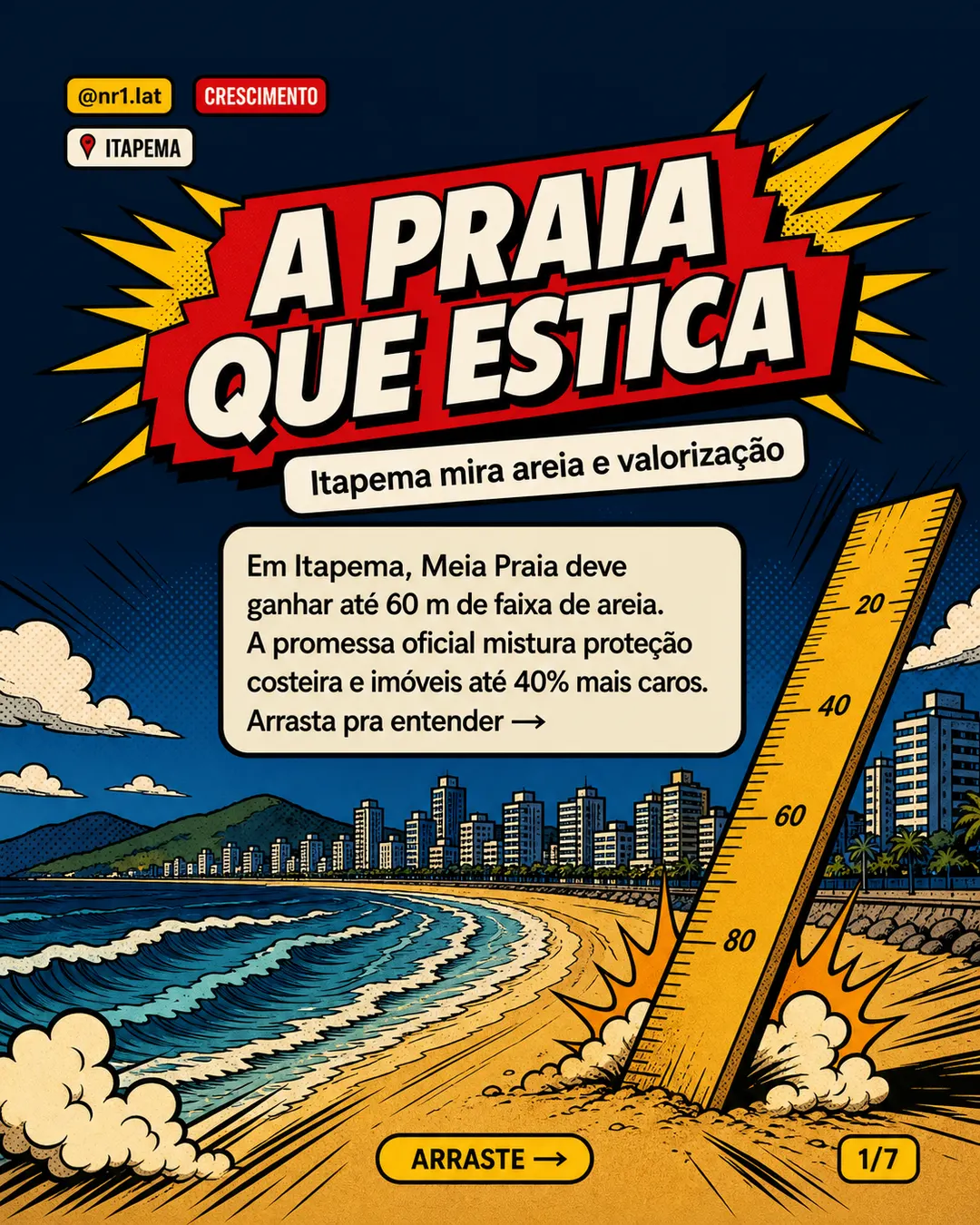 Itapema alarga Meia Praia e mira valorização de imóveis — imagem 1 de 7