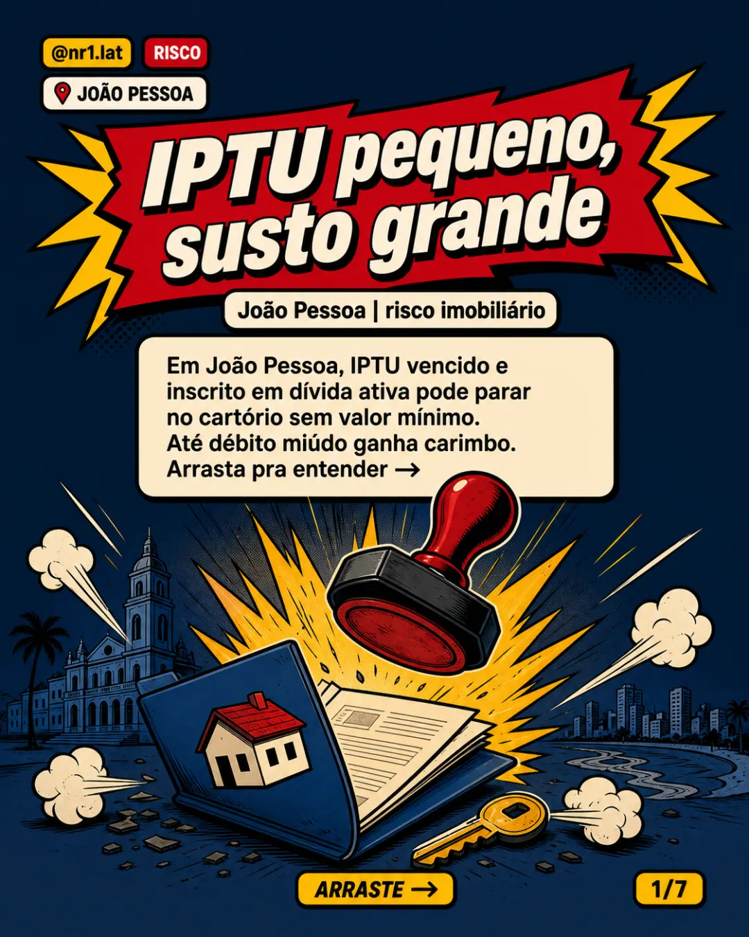 João Pessoa protesta IPTU atrasado sem valor mínimo — imagem 1 de 7