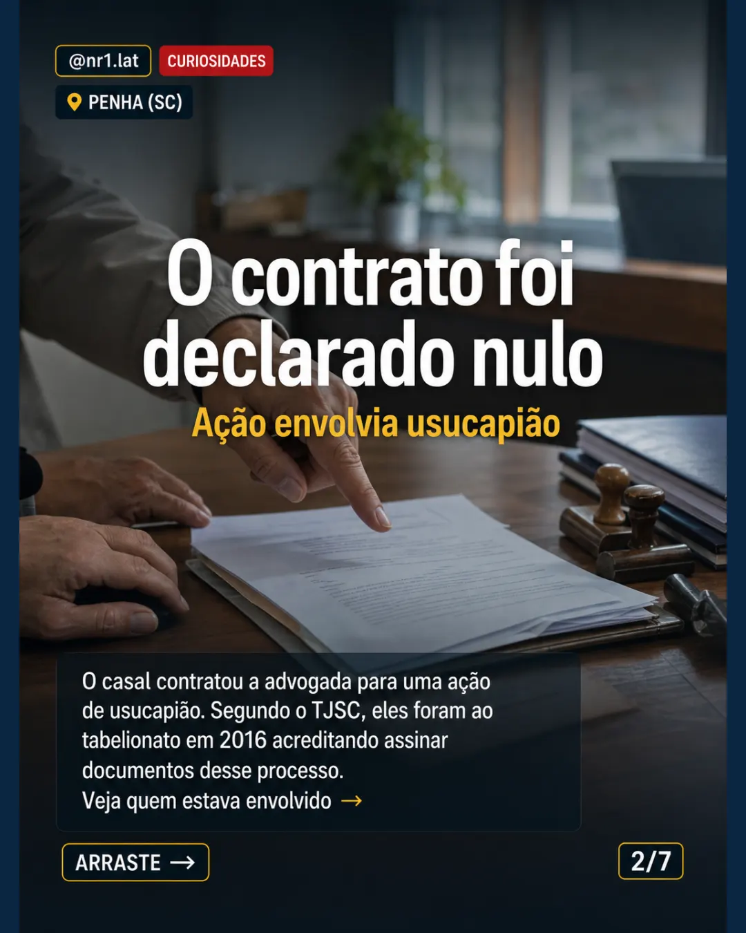 Justiça anula venda de imóvel de idosos em Penha (SC) — imagem 2 de 7