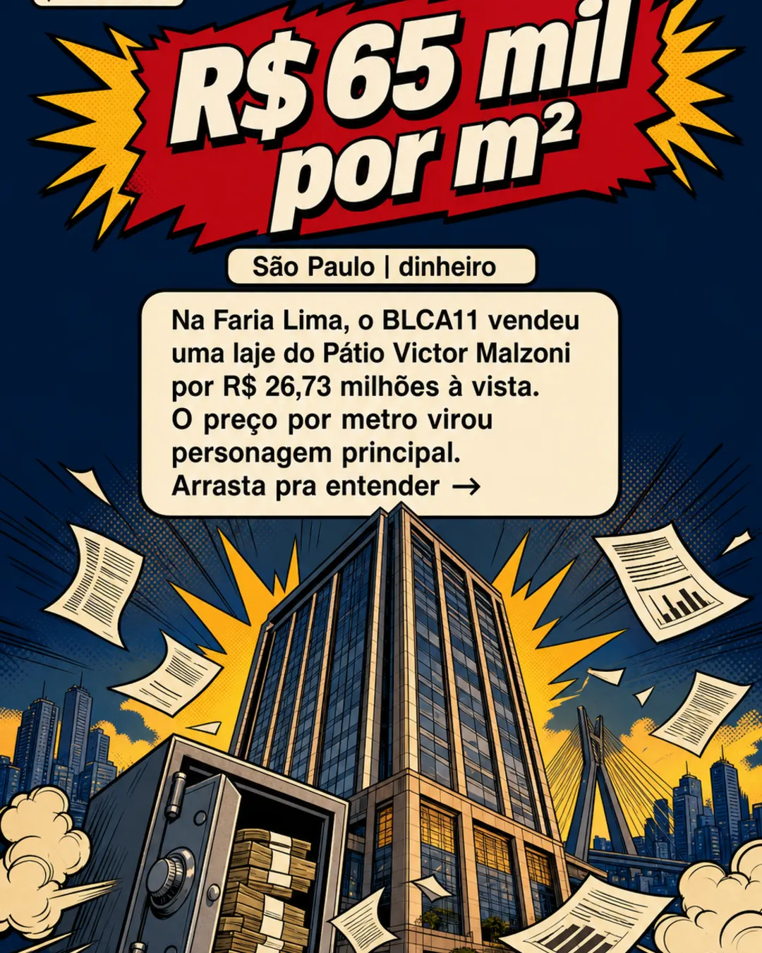 Laje na Faria Lima é revendida por R$ 65 mil/m² em São Paulo — imagem 1 de 7
