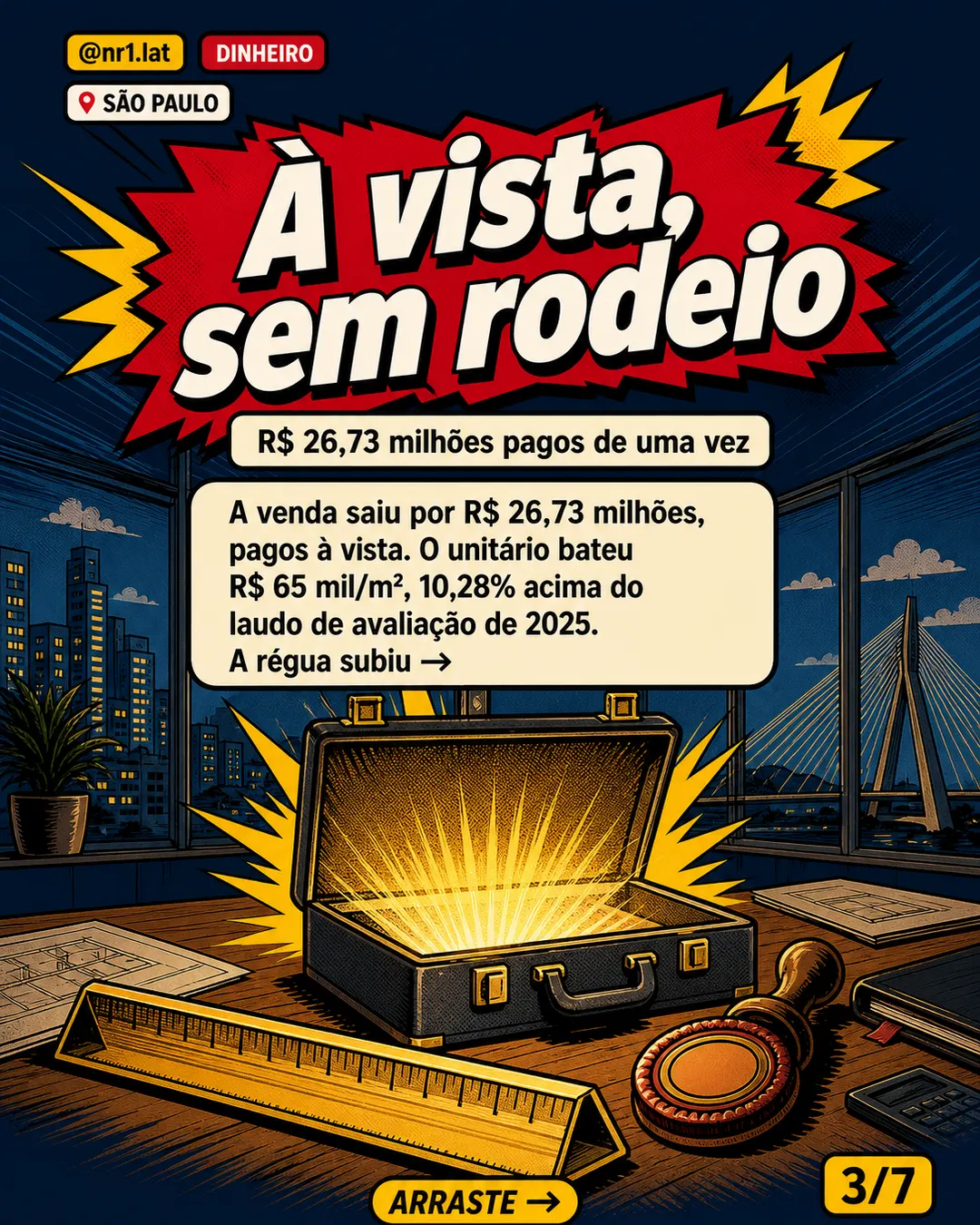 Laje na Faria Lima é revendida por R$ 65 mil/m² em São Paulo — imagem 3 de 7