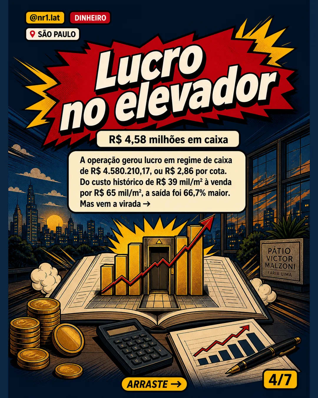 Laje na Faria Lima é revendida por R$ 65 mil/m² em São Paulo — imagem 4 de 7