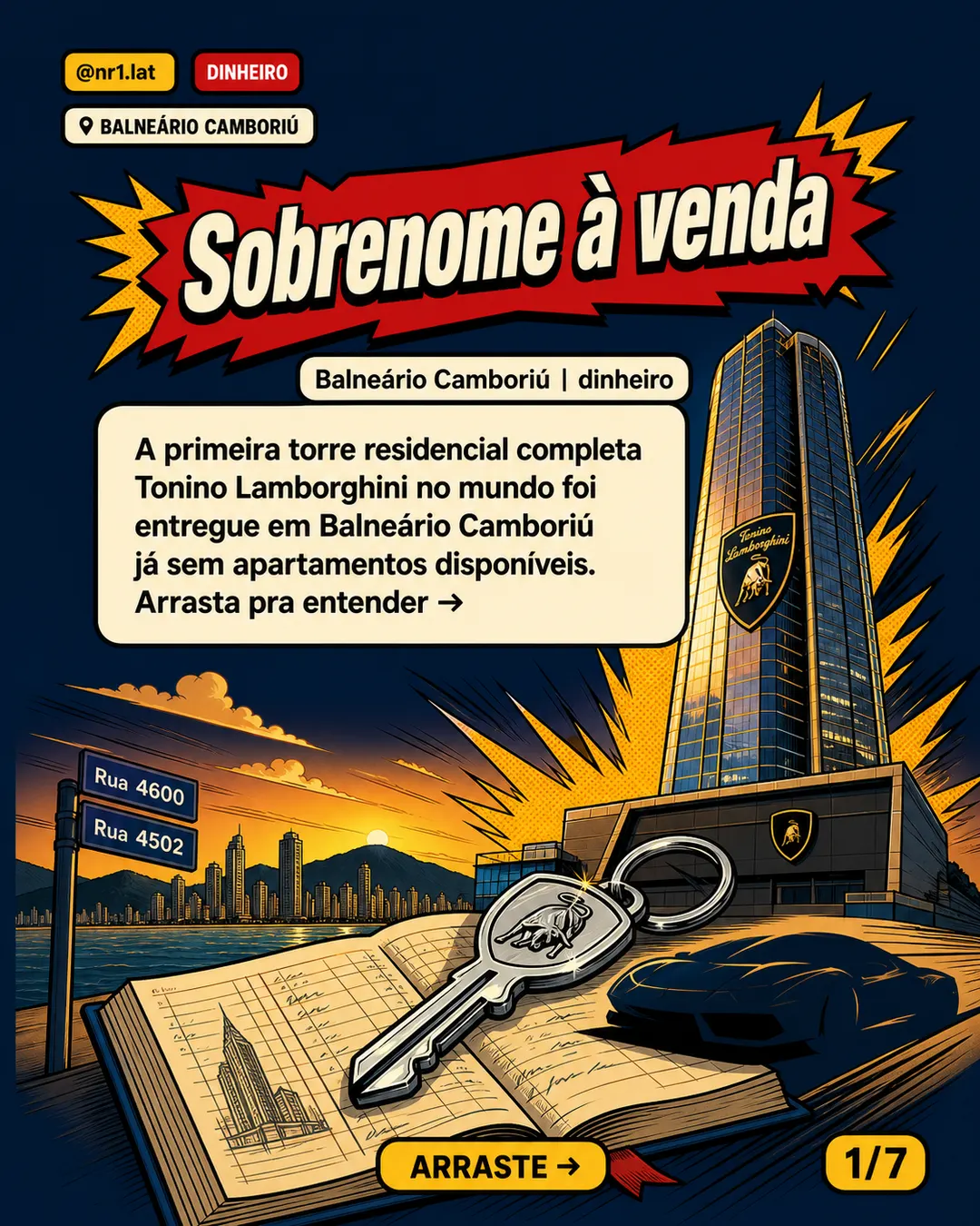 Lamborghini esgota torre em Balneário Camboriú antes da entrega — imagem 1 de 7
