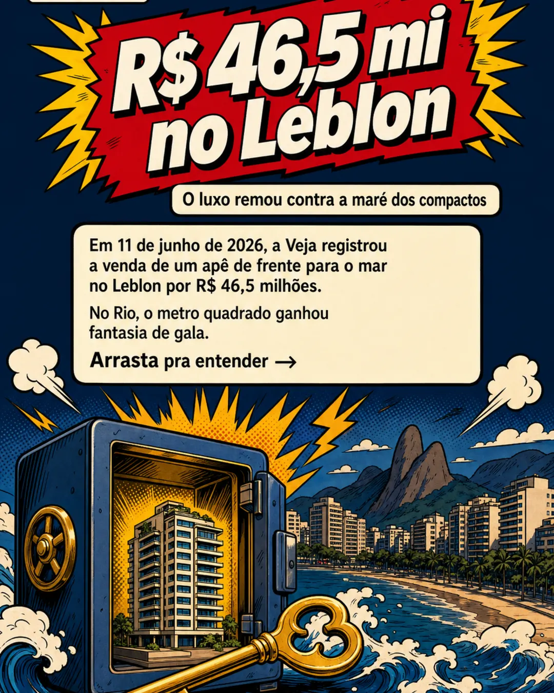 Leblon tem venda de R$ 46,5 mi e expõe luxo no Rio — imagem 1 de 7