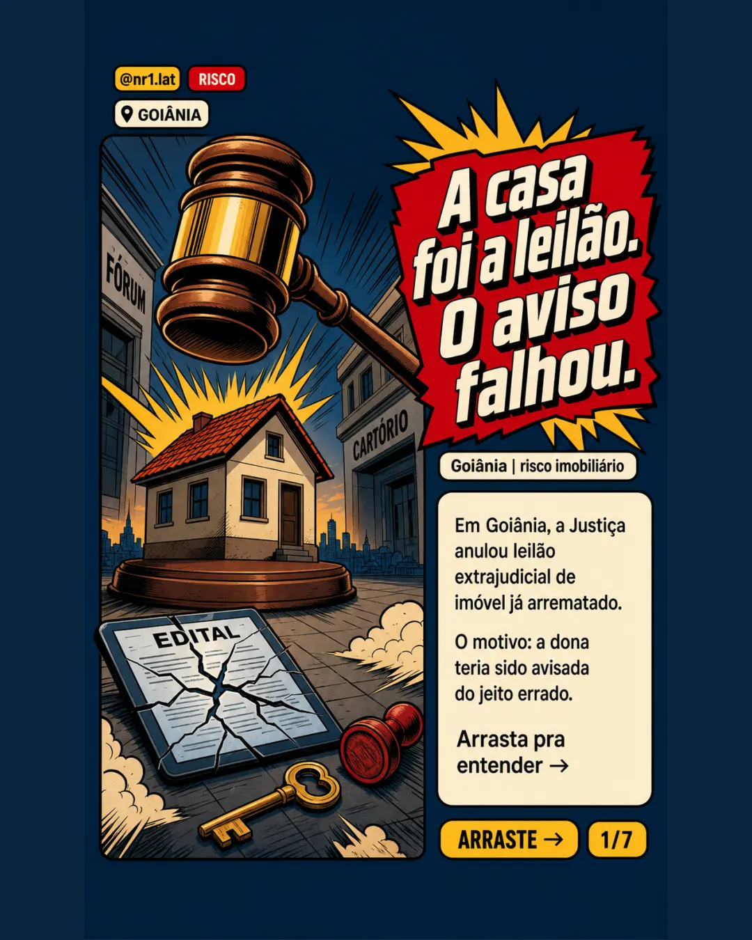 Leilão anulado em Goiânia expõe risco na perda de imóveis — imagem 1 de 7