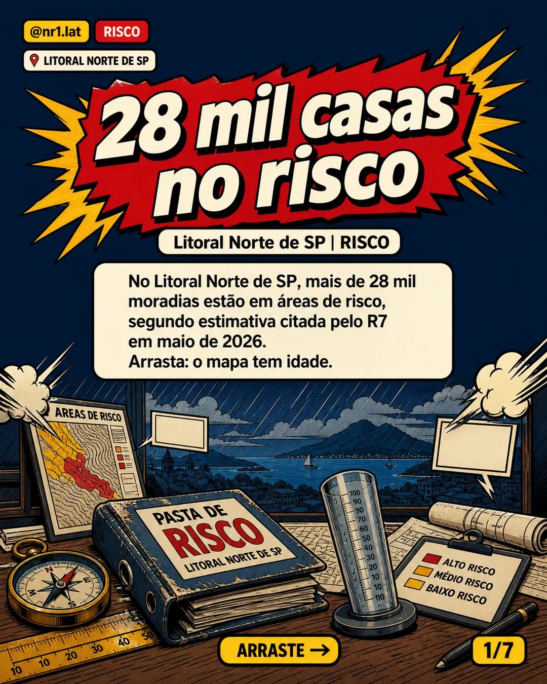 Litoral Norte de SP tem 28 mil moradias em áreas de risco — imagem 1 de 7