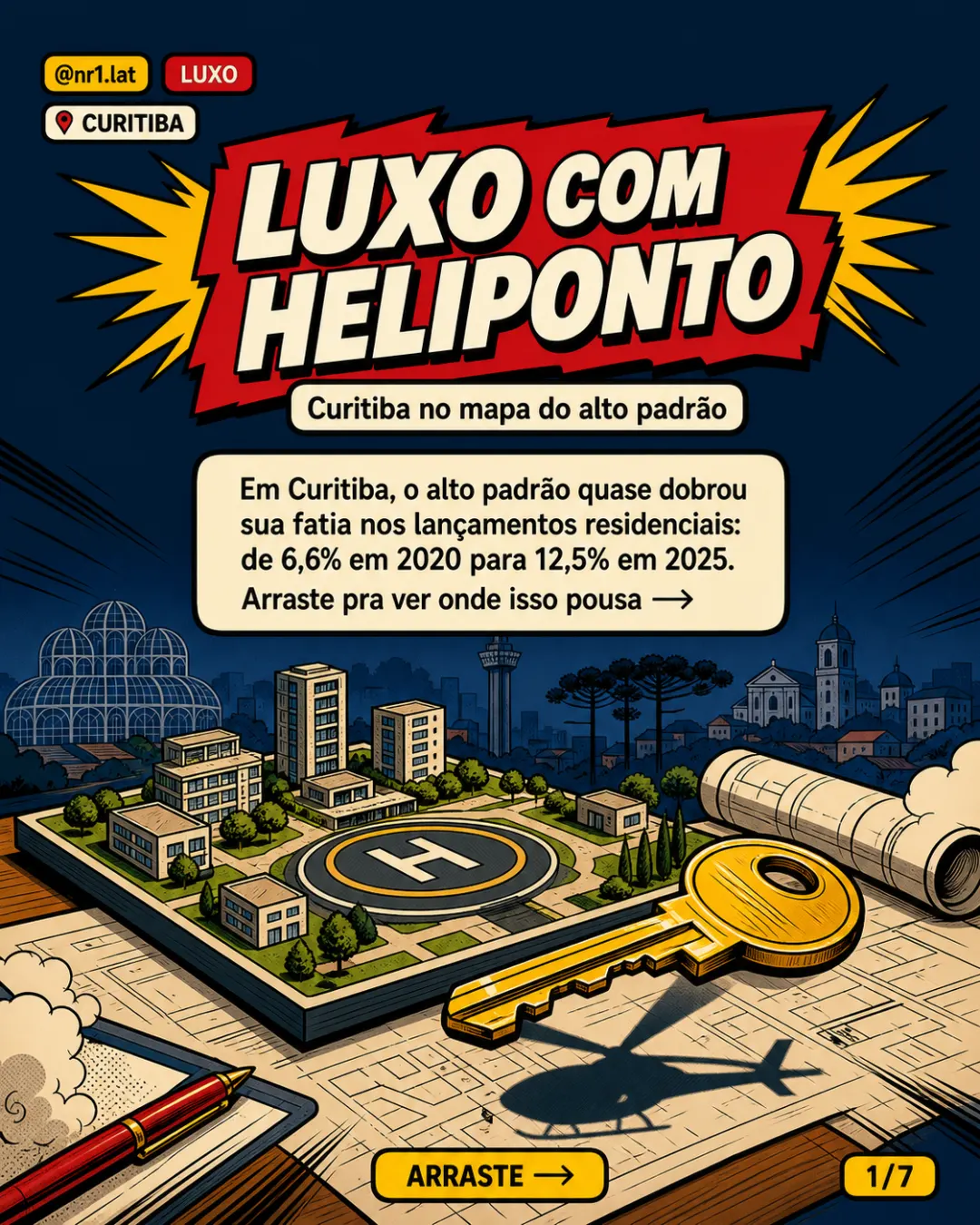 Luxo em Curitiba quase dobra fatia e já tem heliponto — imagem 1 de 7