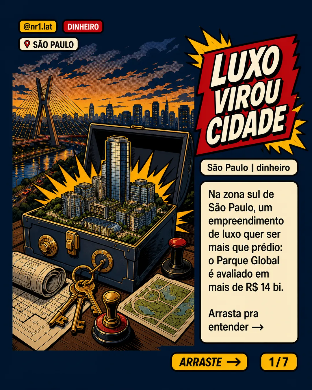 Luxo em São Paulo vira projeto de R$ 14 bi com arte e hospital — imagem 1 de 7
