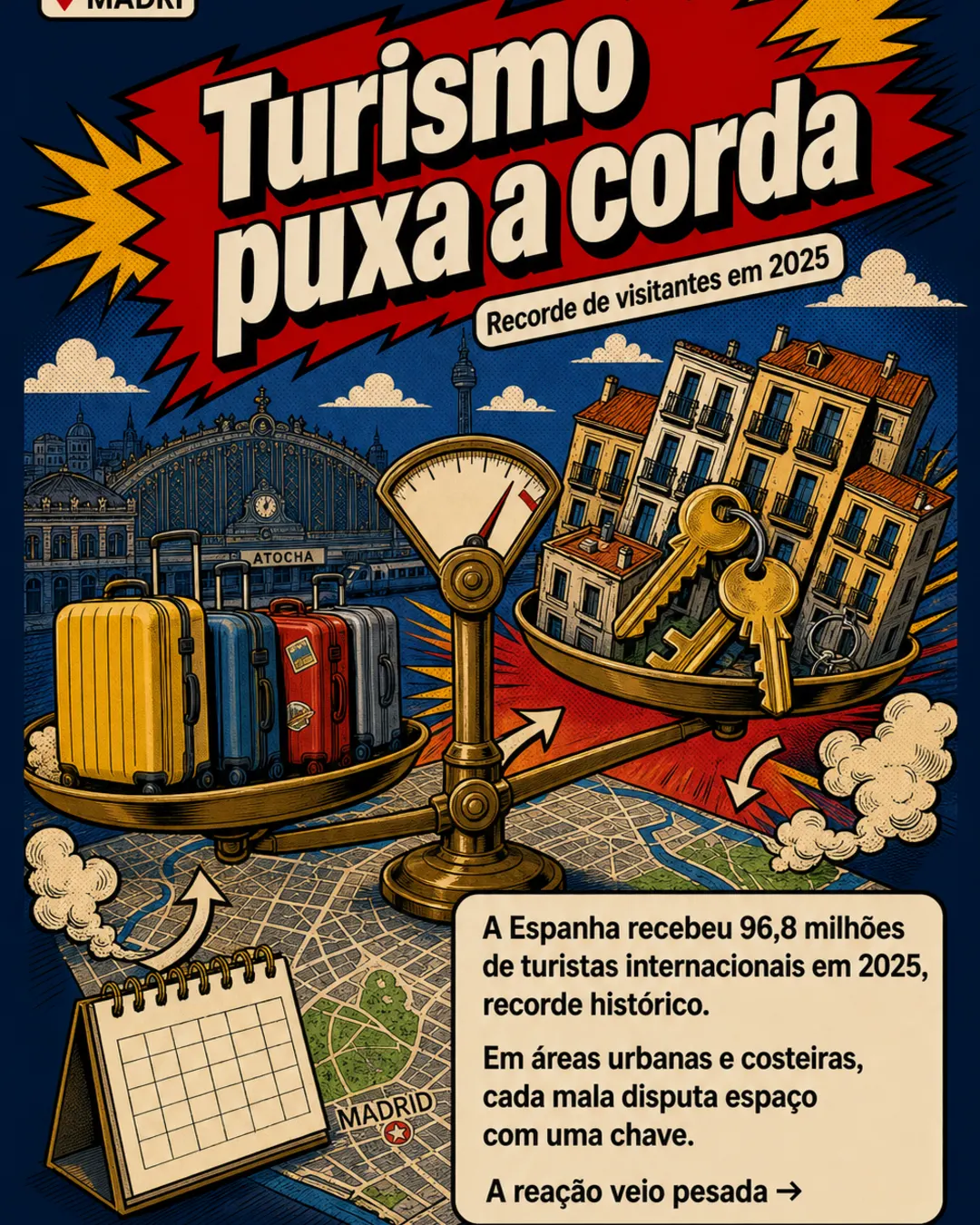 Madri protesta contra alta dos imóveis e mira Airbnb — imagem 5 de 7