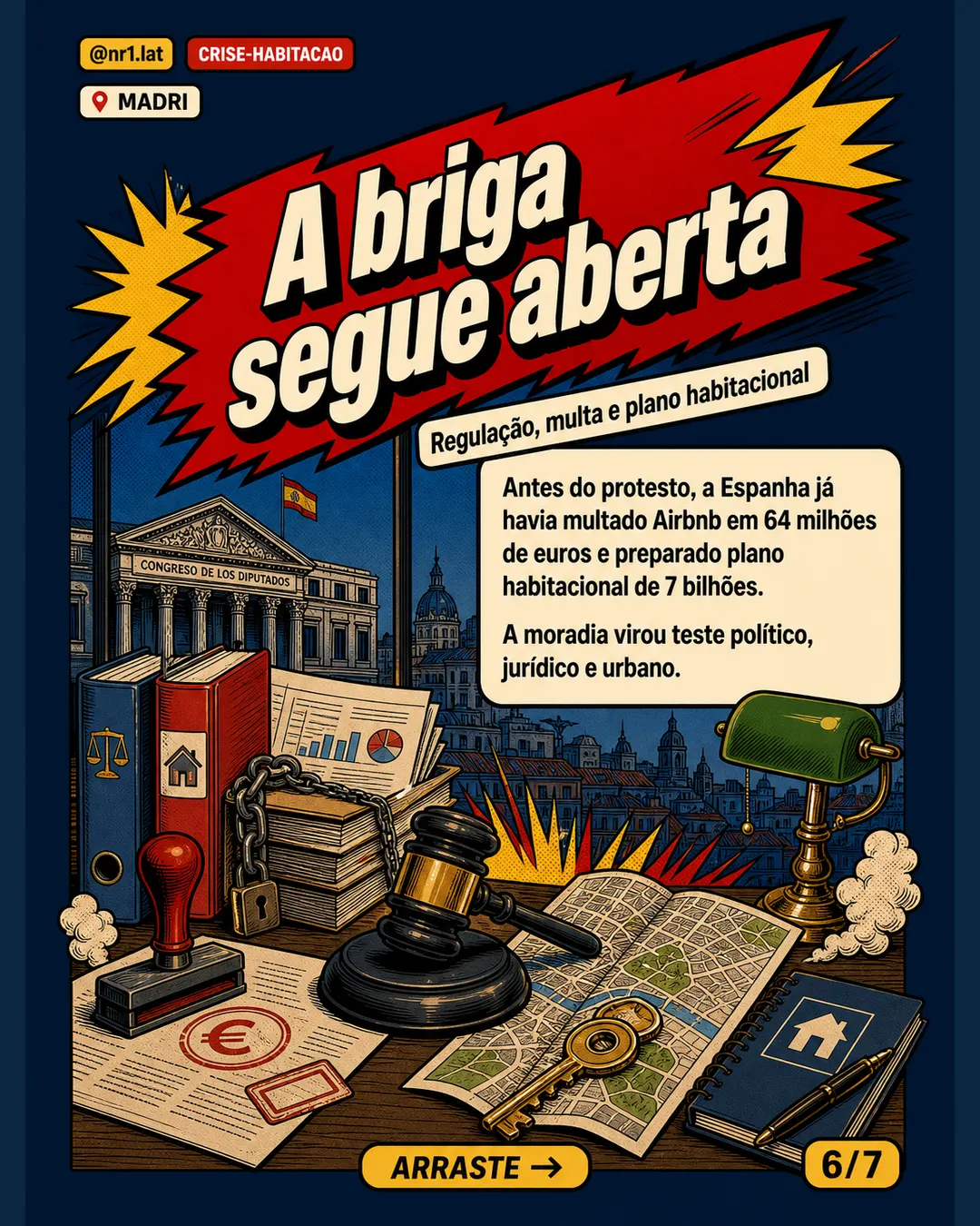 Madri protesta contra alta dos imóveis e mira Airbnb — imagem 6 de 7