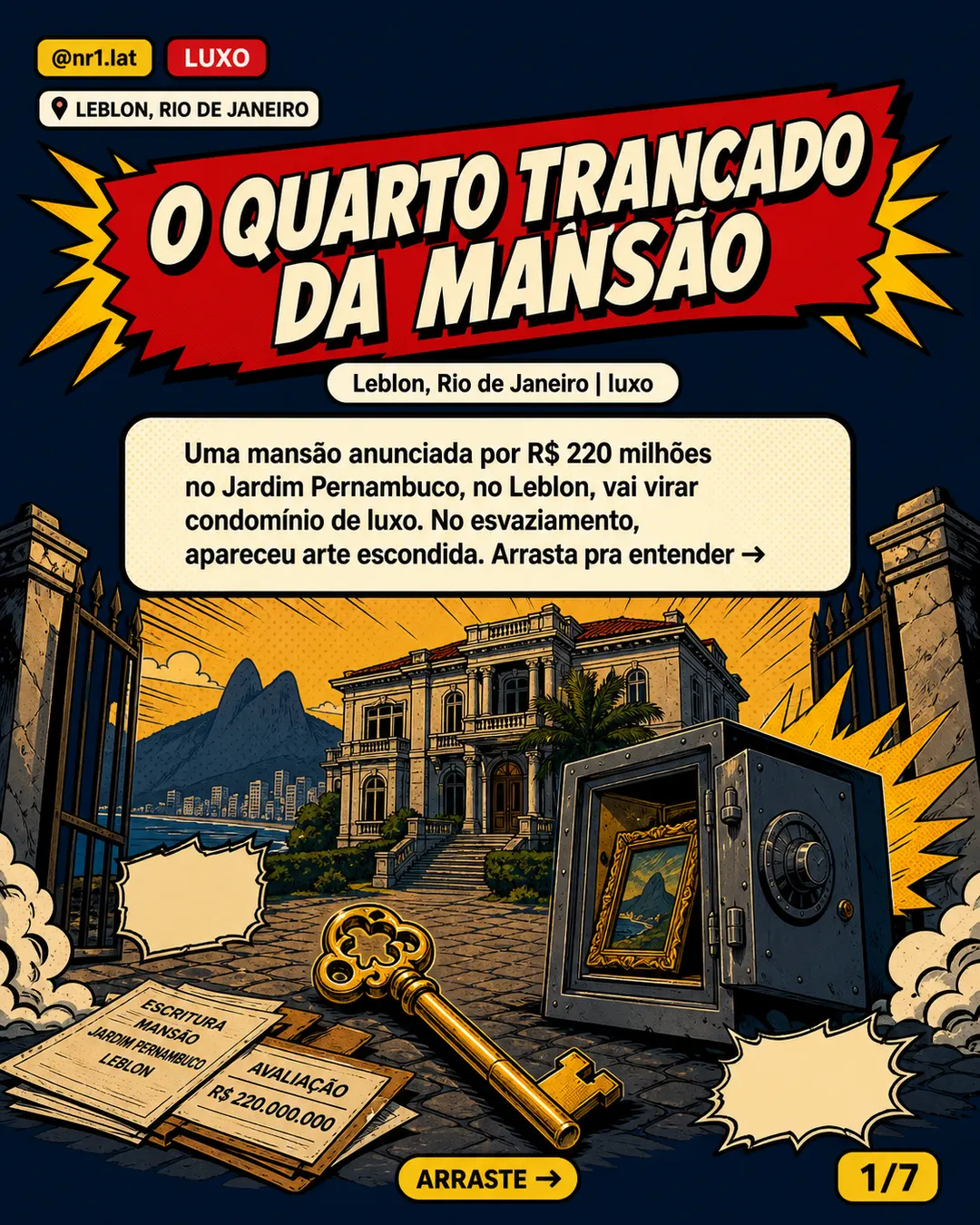Mansão de R$ 220 mi vira condomínio no Leblon — imagem 1 de 7
