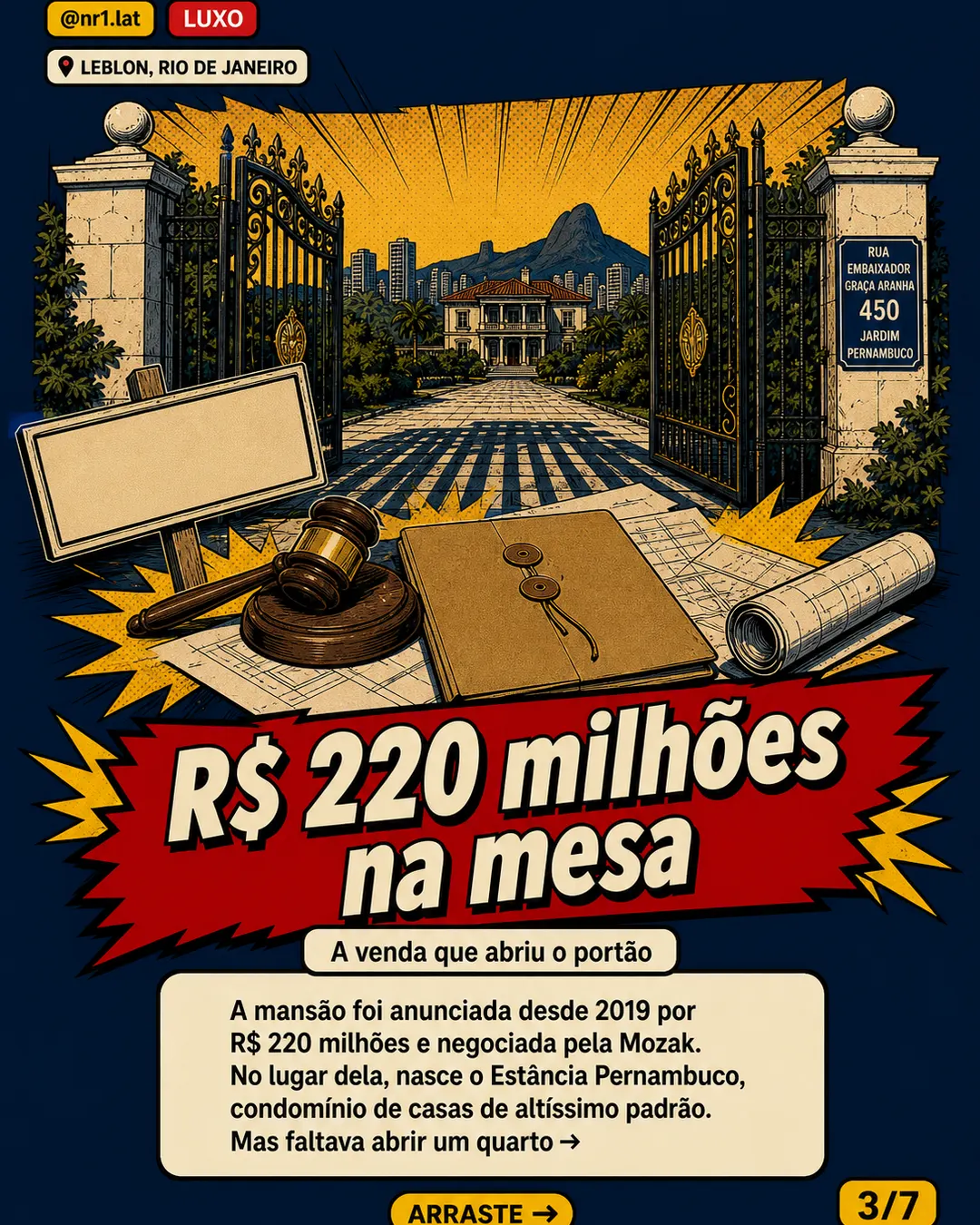 Mansão de R$ 220 mi vira condomínio no Leblon — imagem 3 de 7