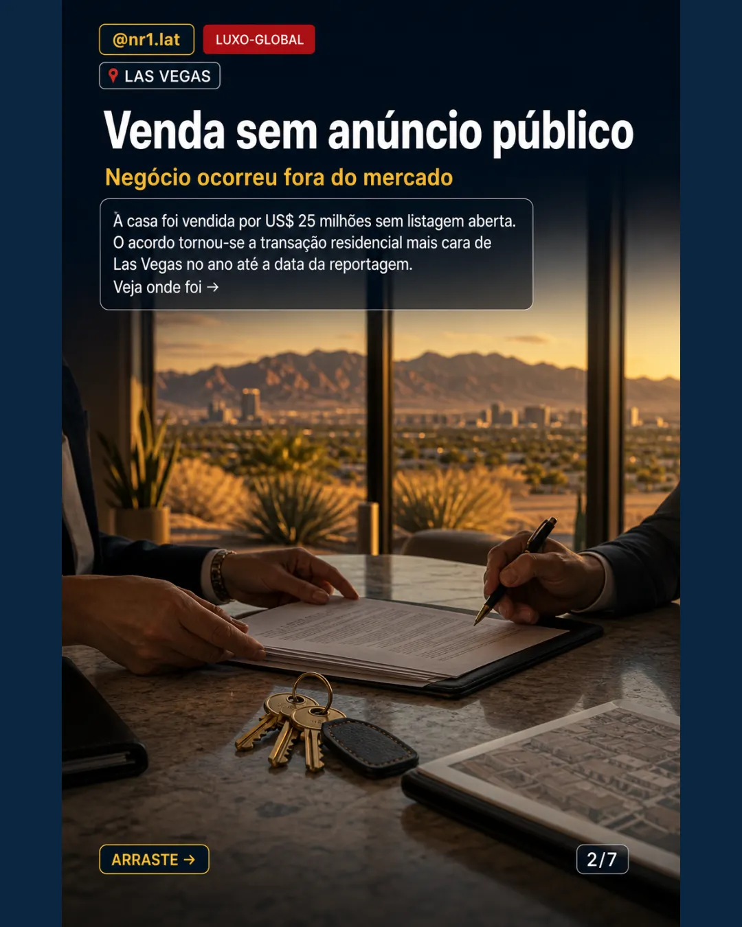 Mansão de US$ 25 mi lidera vendas de imóveis em Las Vegas — imagem 2 de 7