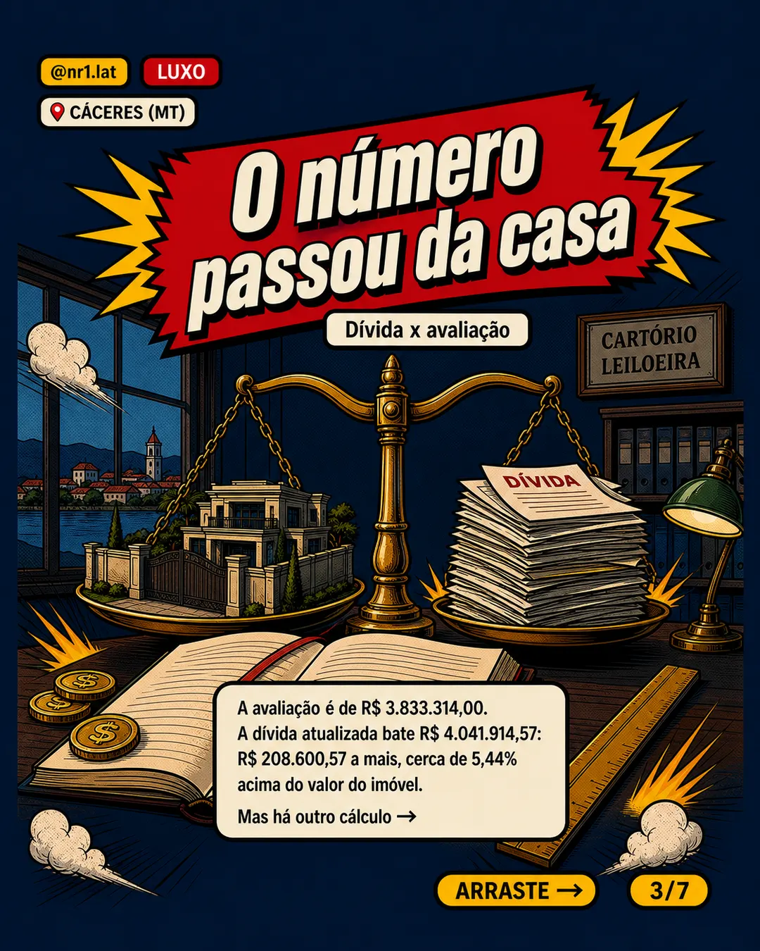 Mansão em Cáceres (MT) vai a leilão por dívida rural — imagem 3 de 7