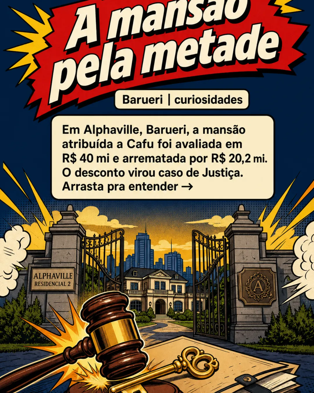 Mansão de Cafu em Barueri põe leilão sob suspeita — imagem 1 de 7