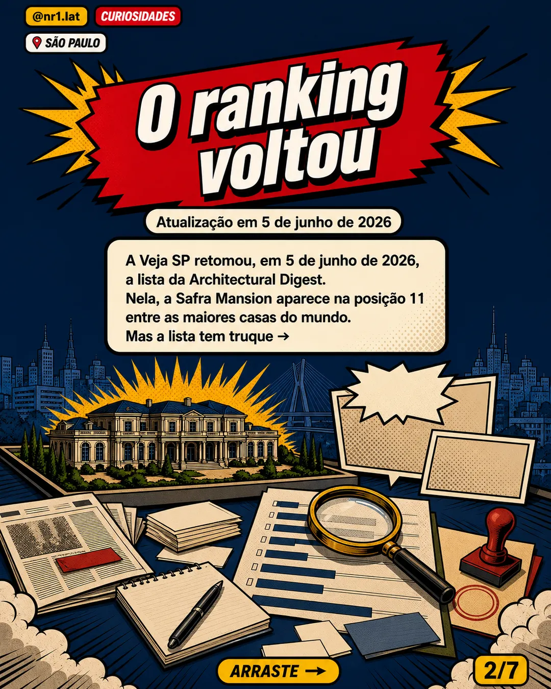 Mansão Safra, em São Paulo, reaparece como 11ª maior casa do mundo — imagem 2 de 7