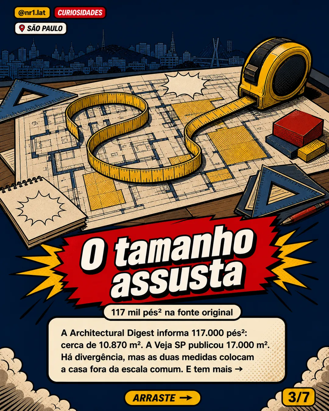 Mansão Safra, em São Paulo, reaparece como 11ª maior casa do mundo — imagem 3 de 7