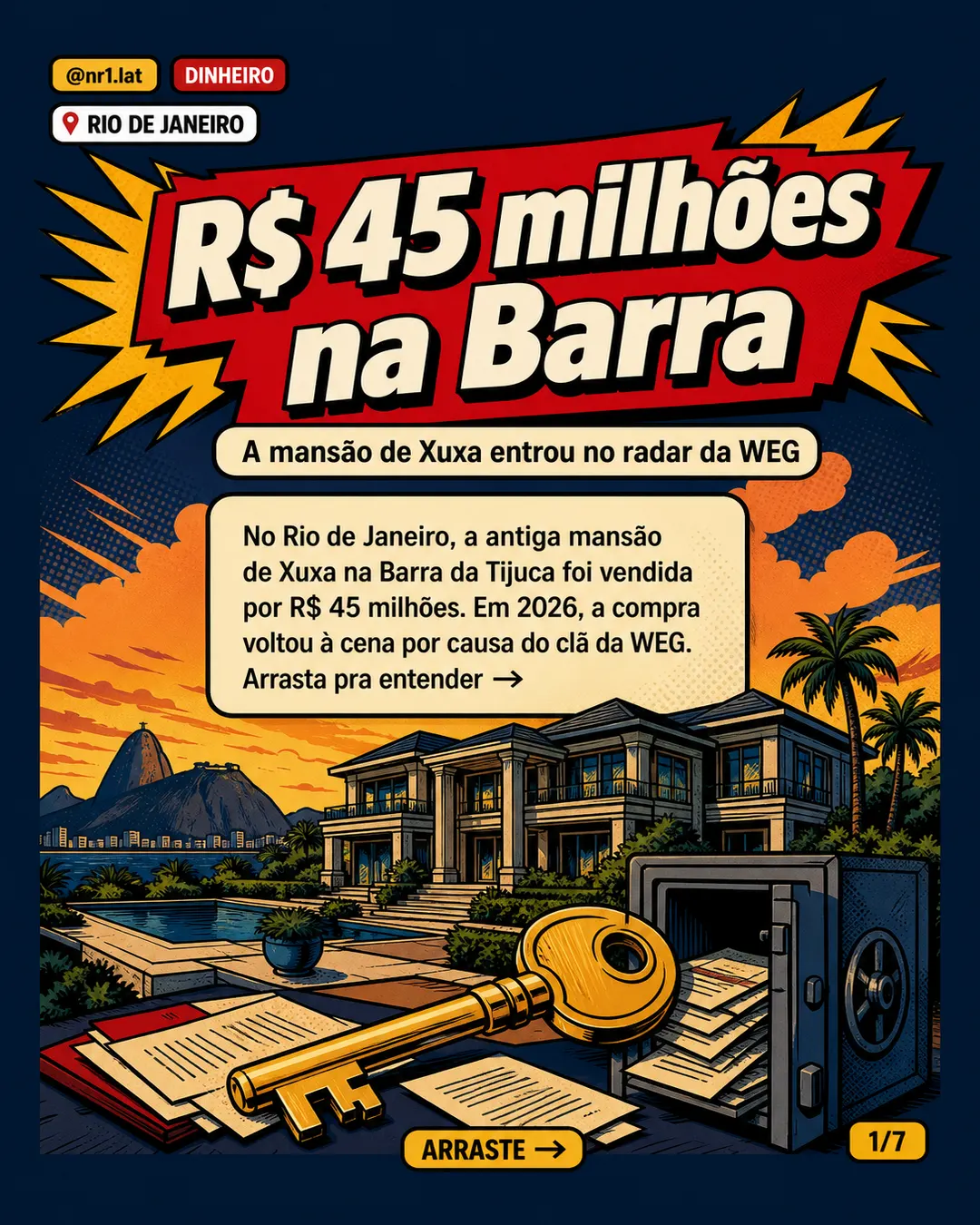 Mansão de Xuxa no Rio de Janeiro expõe compra de R$ 45 mi — imagem 1 de 7