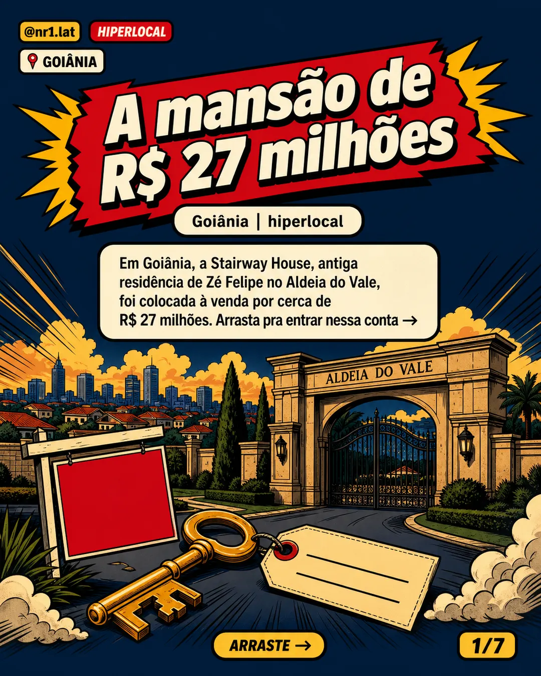 Mansão de Zé Felipe à venda por R$ 27 mi em Goiânia — imagem 1 de 7