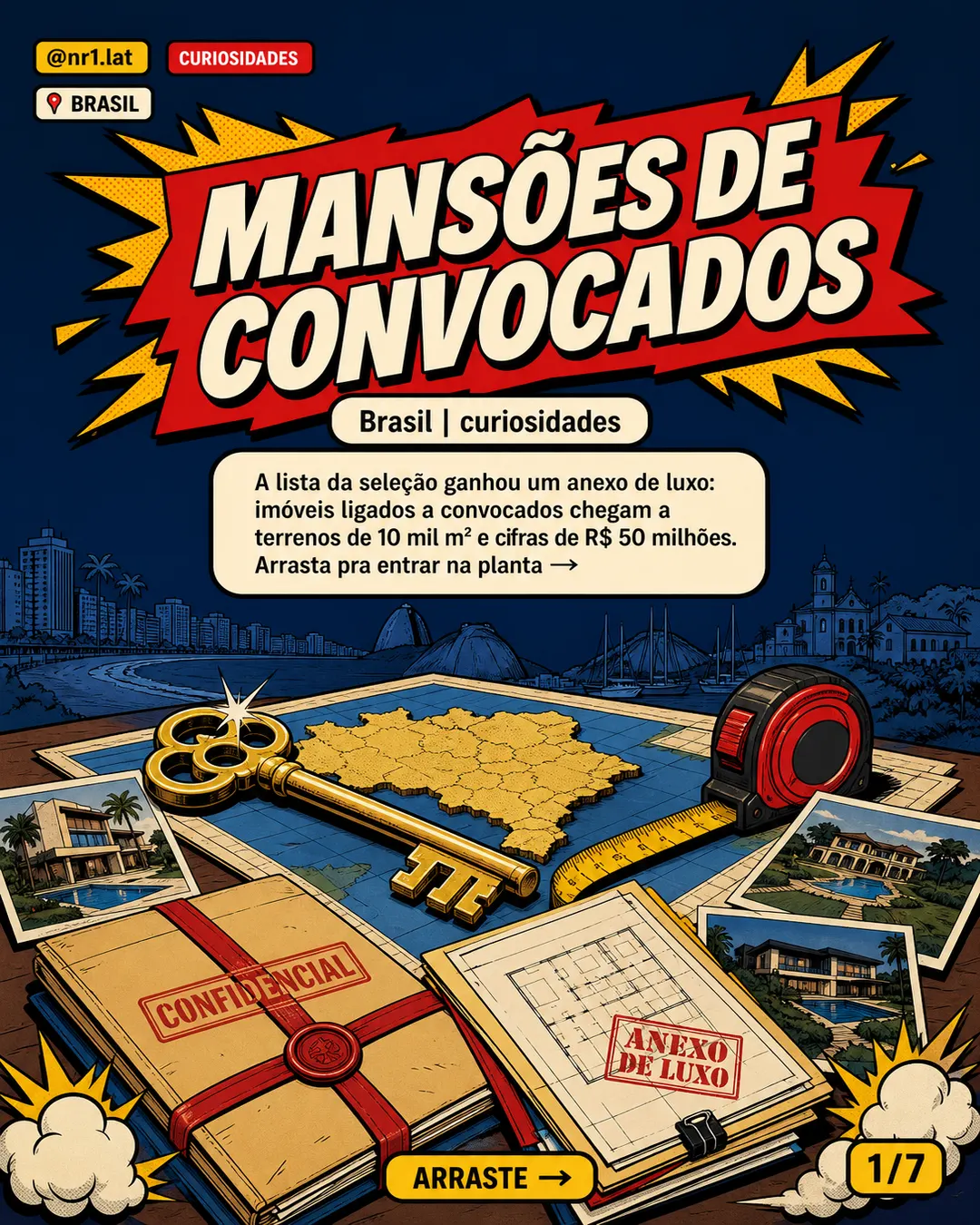 Mansões de convocados expõem imóveis de até 10 mil m² no Brasil — imagem 1 de 7
