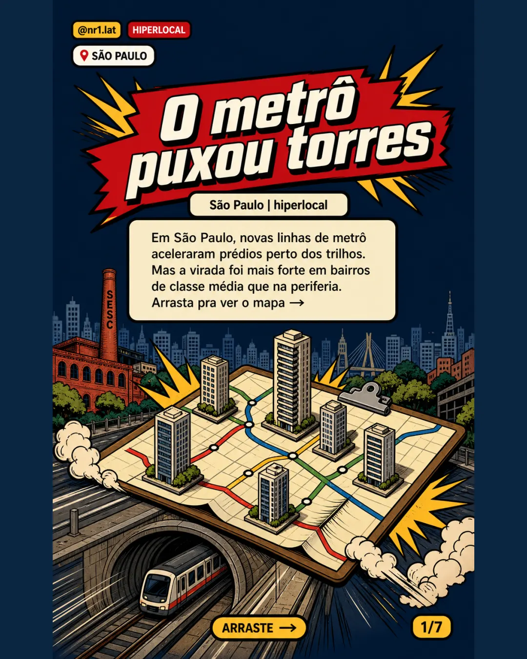 Metrô verticaliza São Paulo, mas efeito é desigual — imagem 1 de 7