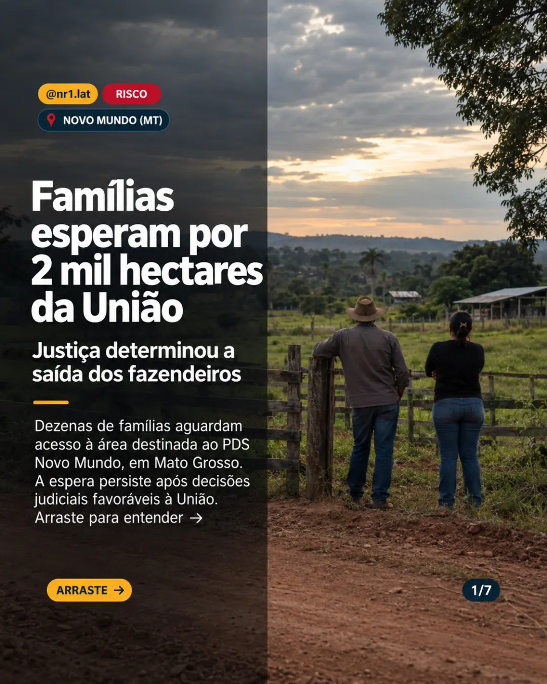 Novo Mundo (MT): famílias aguardam saída de fazendeiros de área federal — imagem 1 de 7