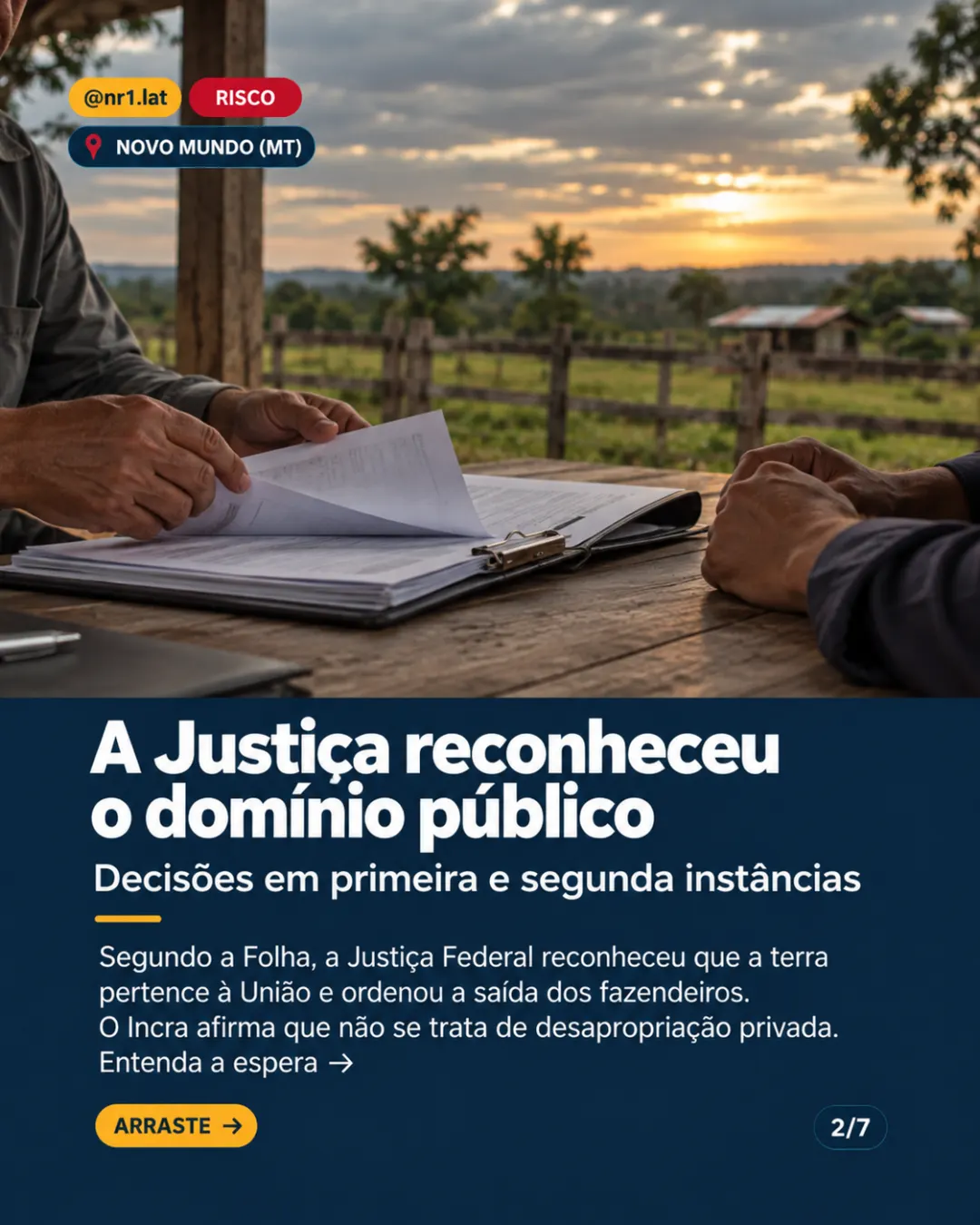 Novo Mundo (MT): famílias aguardam saída de fazendeiros de área federal — imagem 2 de 7
