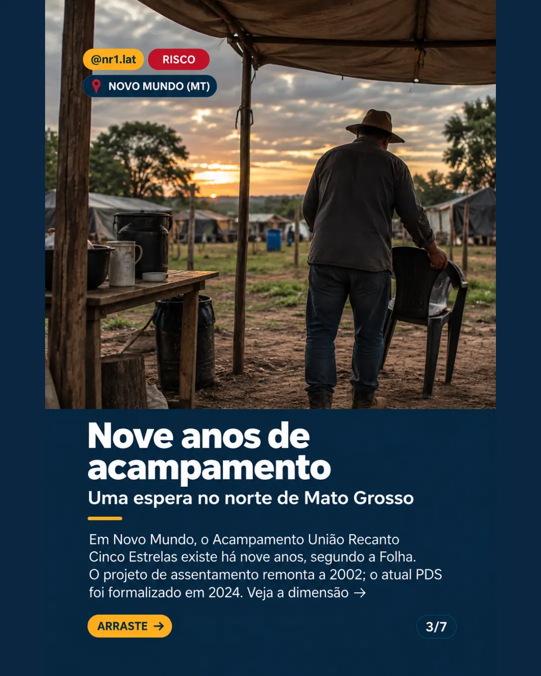Novo Mundo (MT): famílias aguardam saída de fazendeiros de área federal — imagem 3 de 7
