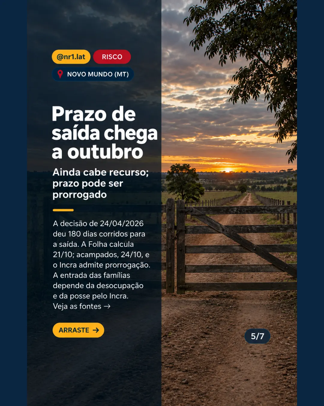 Novo Mundo (MT): famílias aguardam saída de fazendeiros de área federal — imagem 5 de 7
