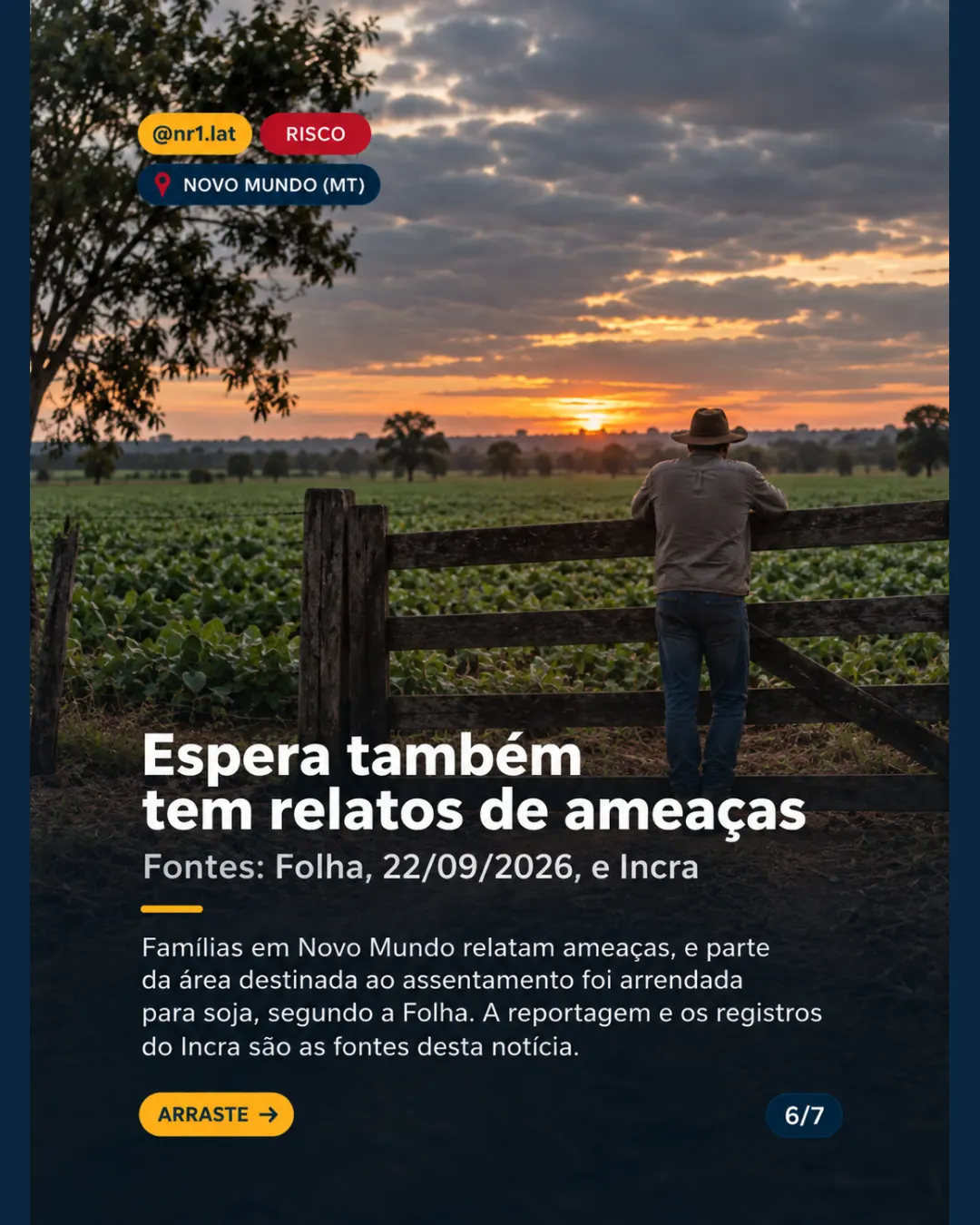 Novo Mundo (MT): famílias aguardam saída de fazendeiros de área federal — imagem 6 de 7