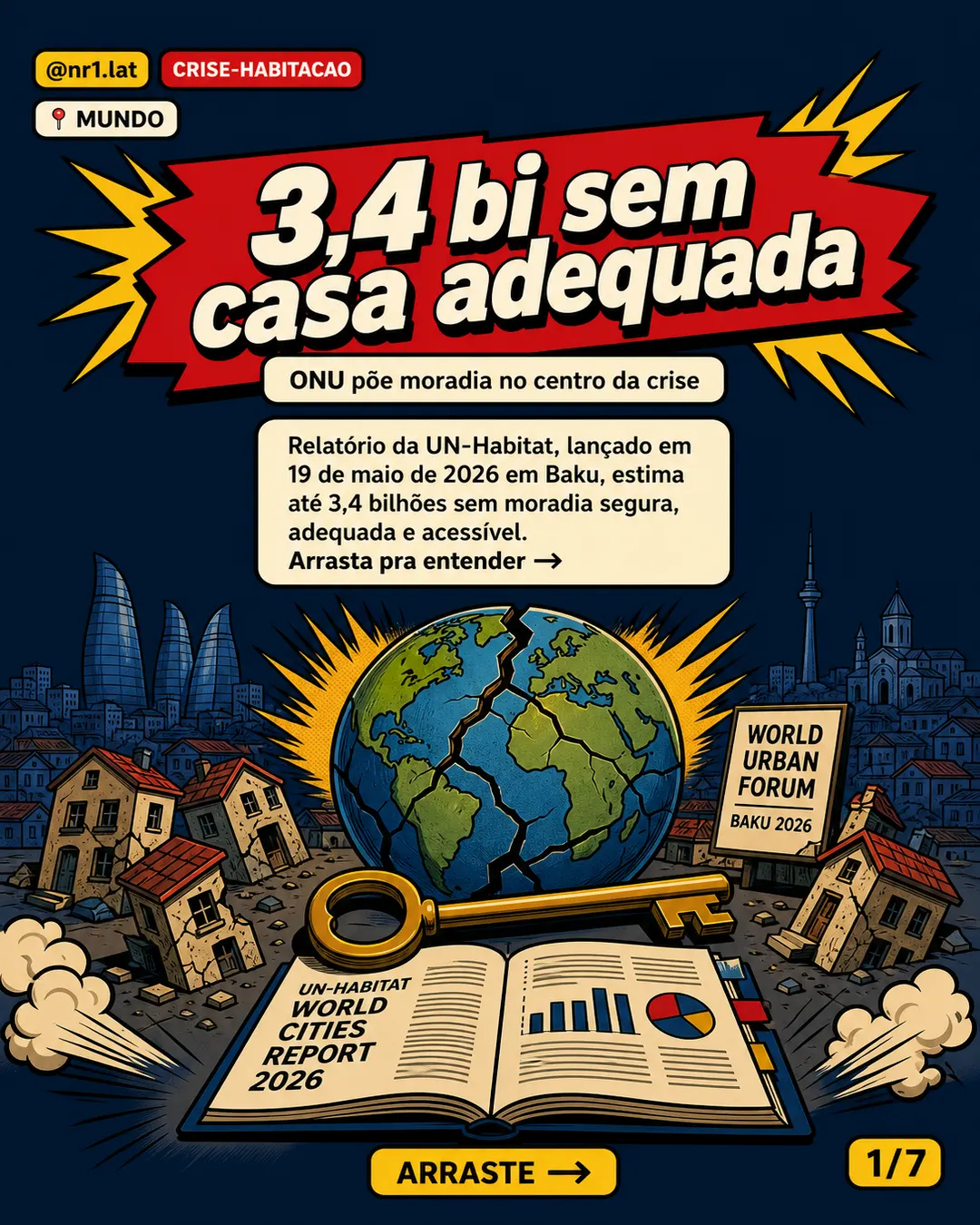 ONU põe 3,4 bi sem moradia adequada no centro da crise global — imagem 1 de 7