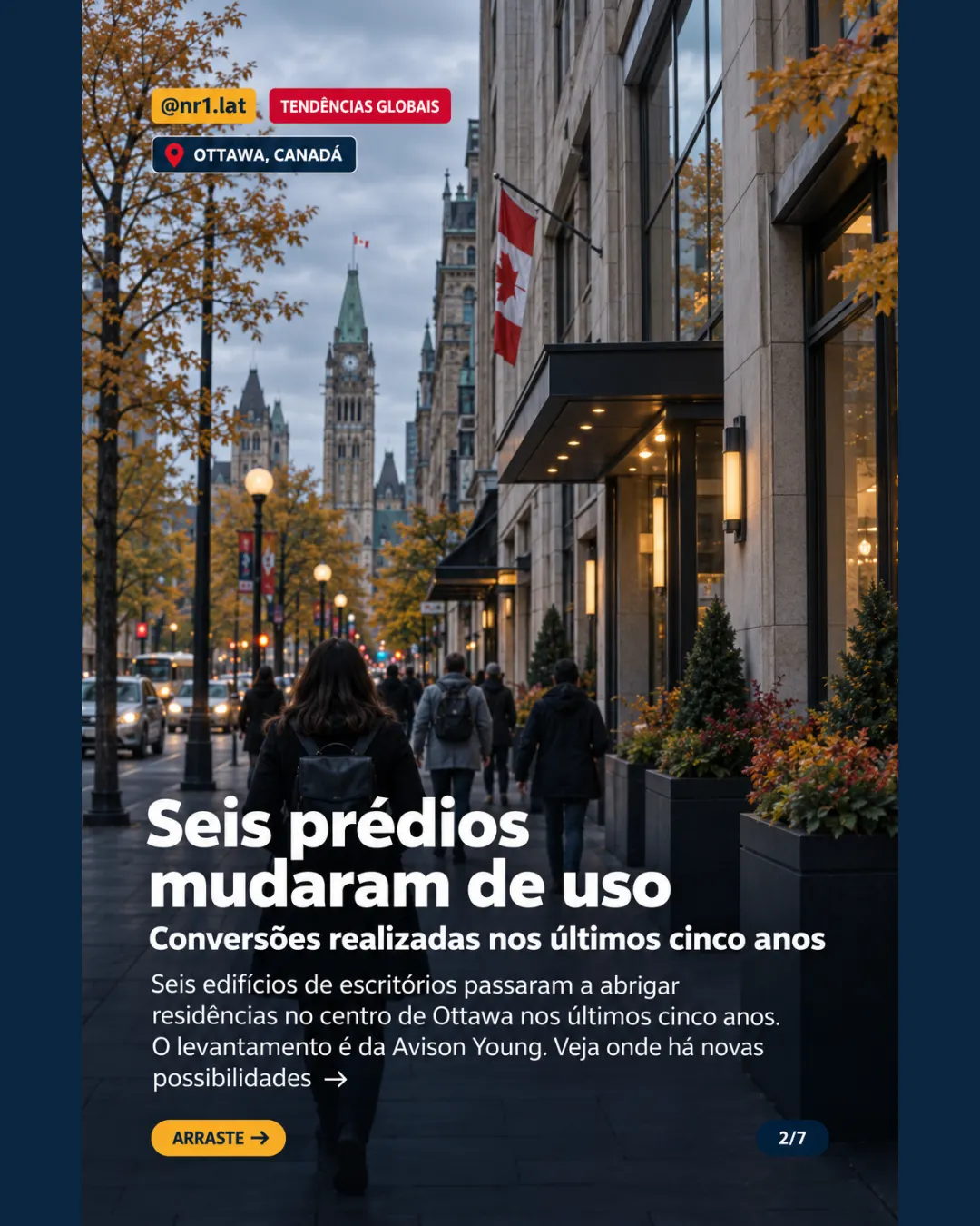 Ottawa, Canadá: seis prédios de escritórios viram 1.400 moradias — imagem 2 de 7
