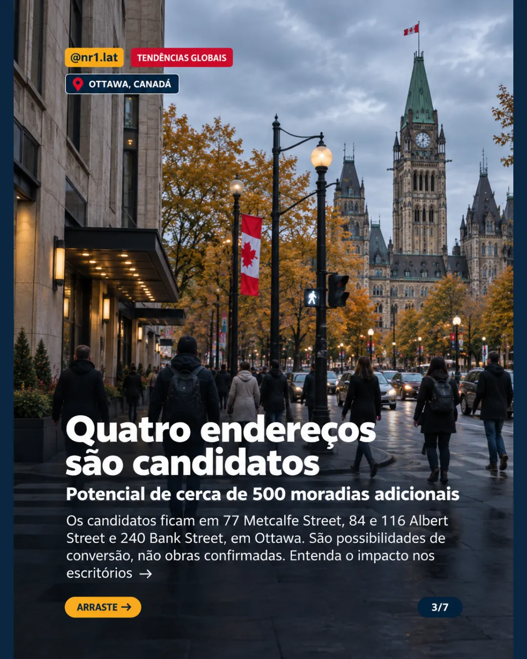 Ottawa, Canadá: seis prédios de escritórios viram 1.400 moradias — imagem 3 de 7