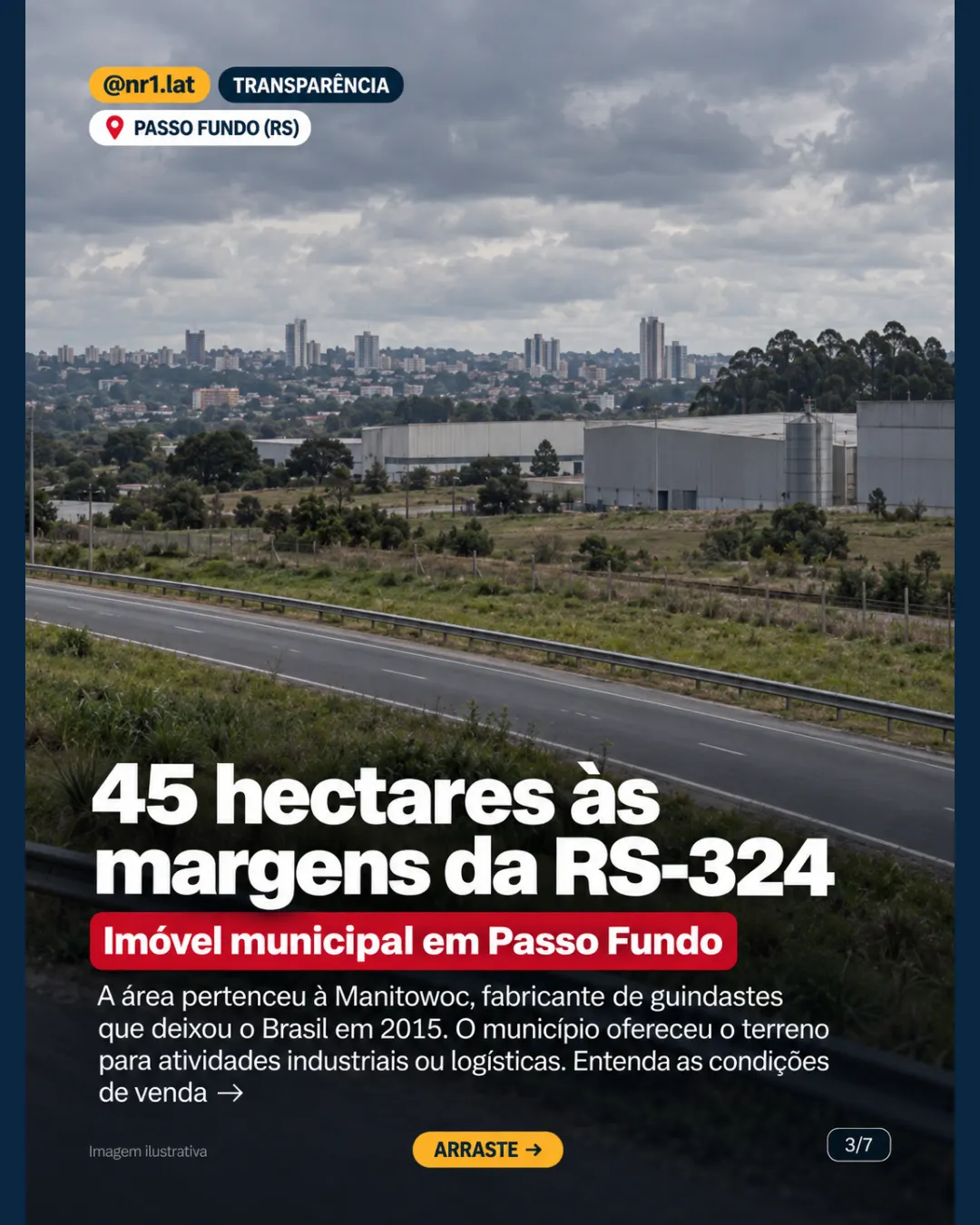 Passo Fundo suspende leilão de área de R$ 81 milhões sem propostas — imagem 3 de 7