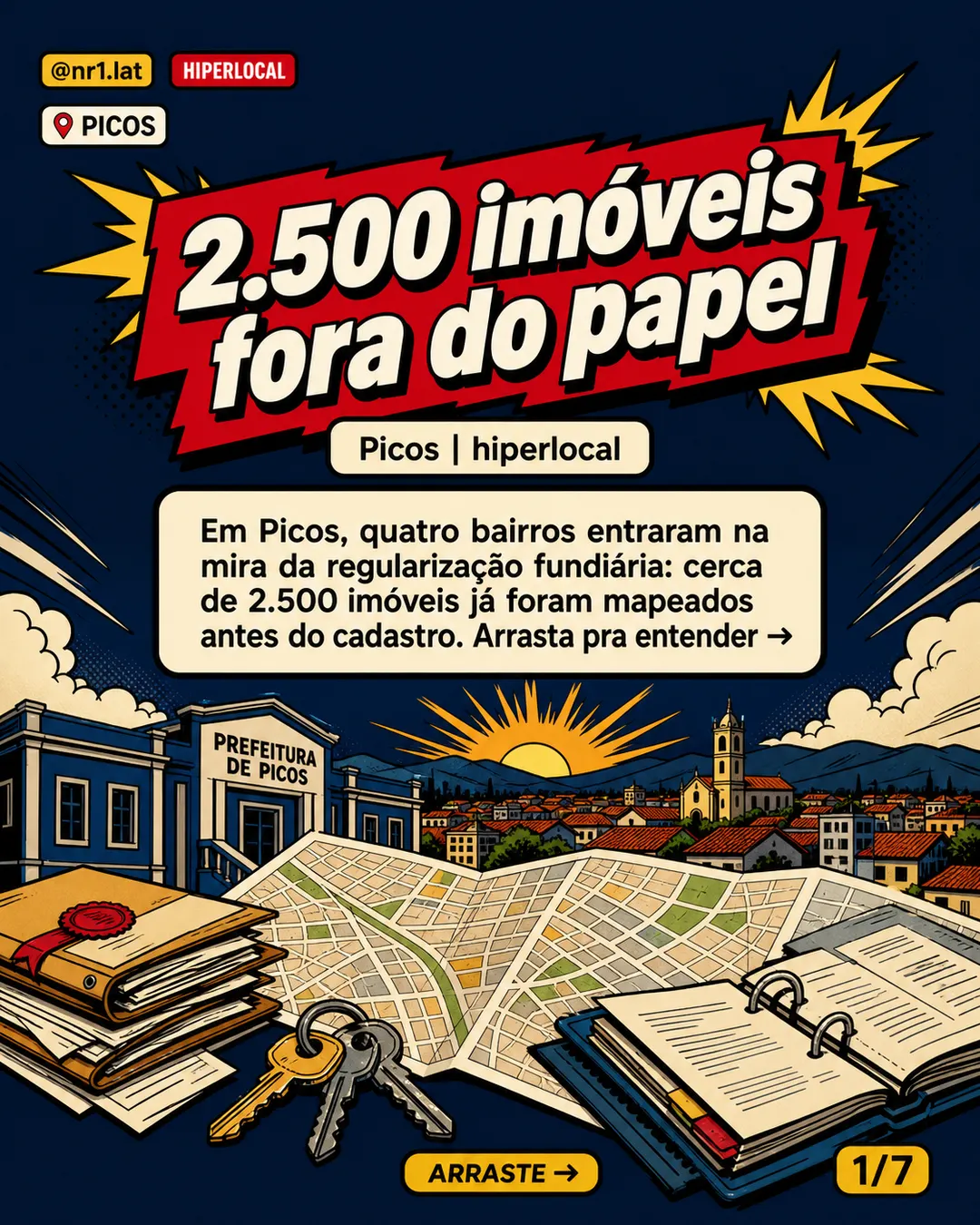 Picos mapeia 2,5 mil imóveis para regularização — imagem 1 de 7