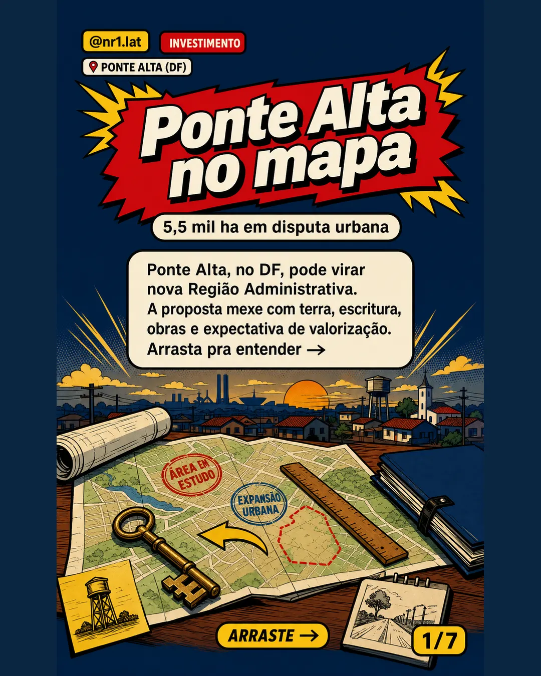 Ponte Alta (DF) avança para virar RA em área de 5,5 mil ha — imagem 1 de 7