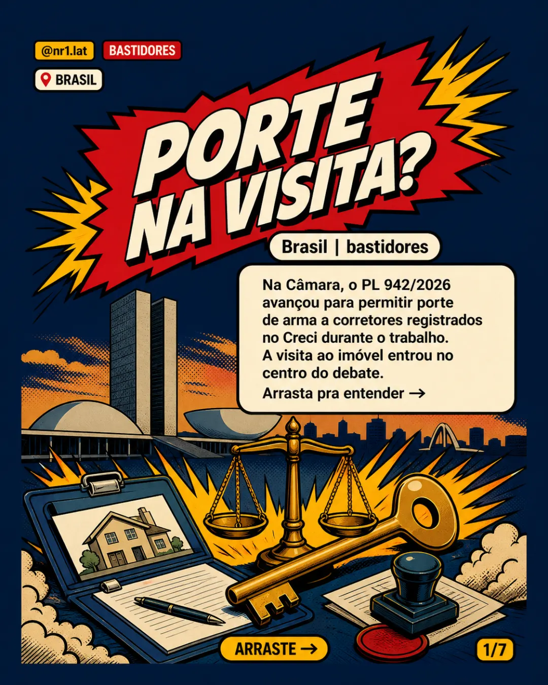 Brasil: Câmara avança porte de arma para corretor de imóveis — imagem 1 de 7