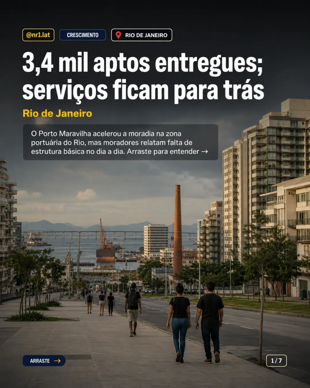 Porto Maravilha entrega 3,4 mil aptos no Rio, mas serviços atrasam — imagem 1 de 7