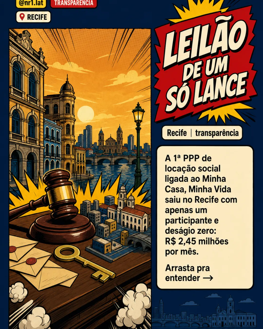 PPP de aluguel social no Recife sai sem disputa na B3 — imagem 1 de 7